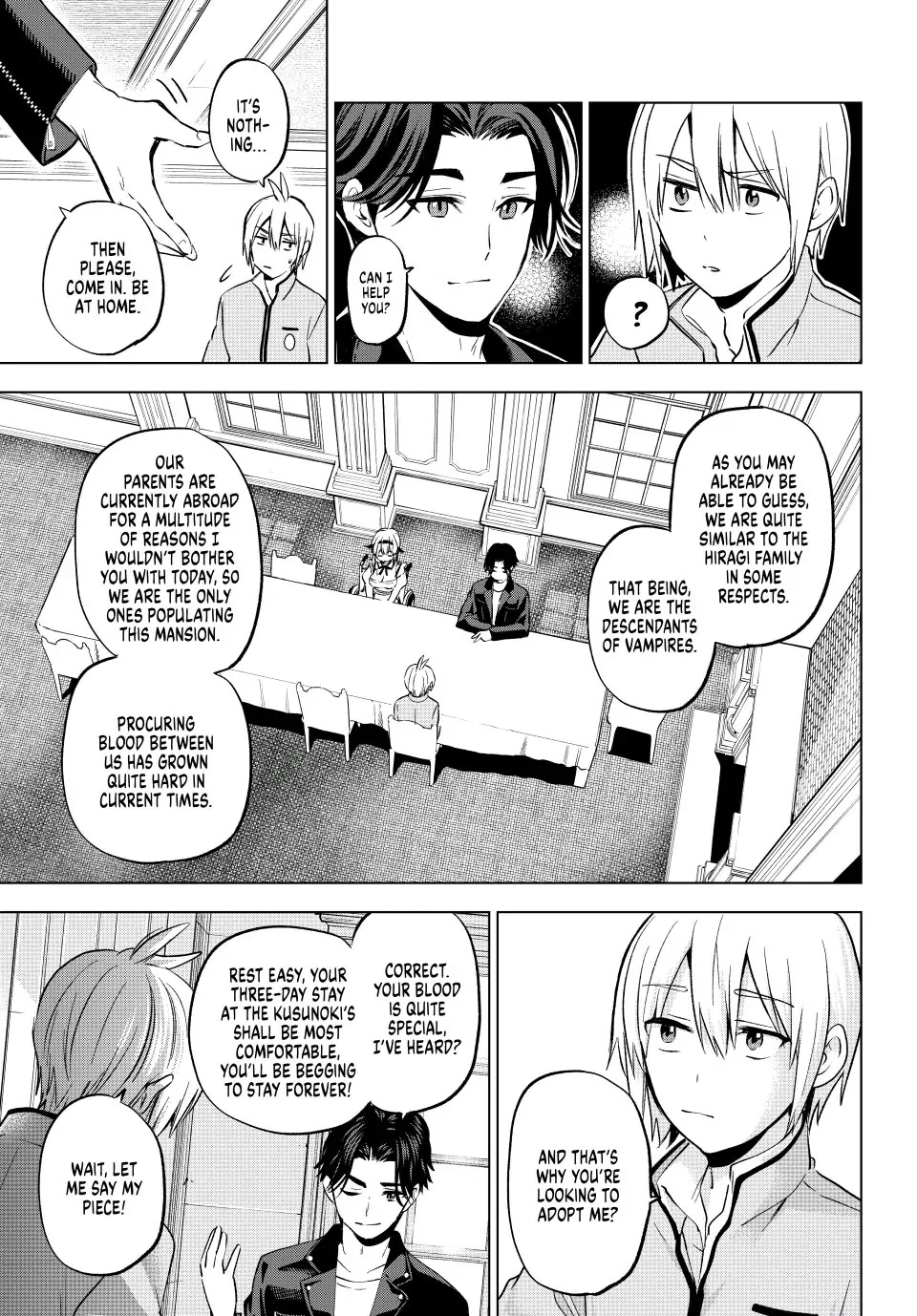 Hiiragi-san Chi no Kyuuketsu Jijou Chapter 16 page 3 - Chapter 16: Welcome Back