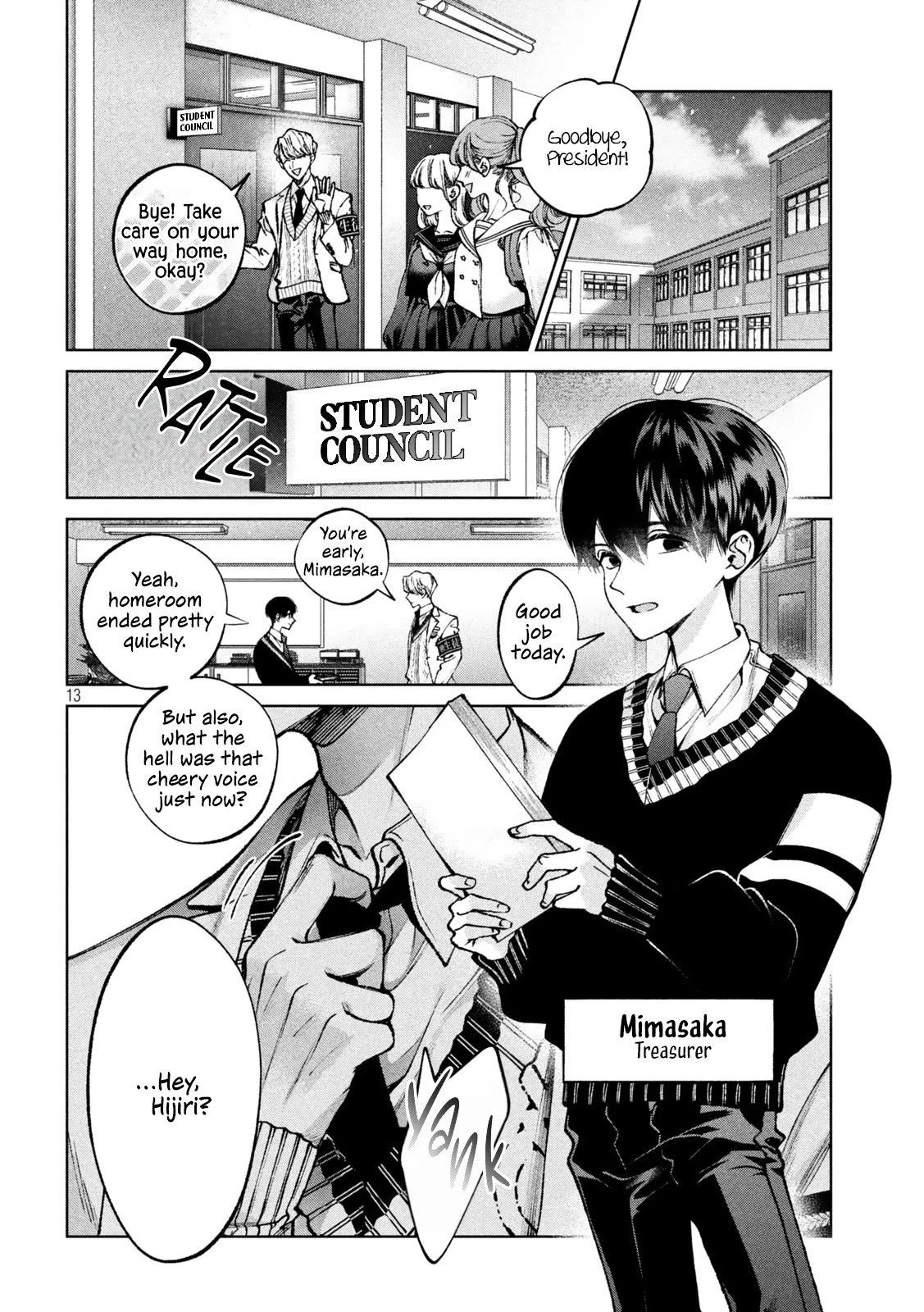 Hijiri-kun Wants to Live a Pure Life Chapter 1 page 12 - Chapter 1: She Can't Hold It Back
