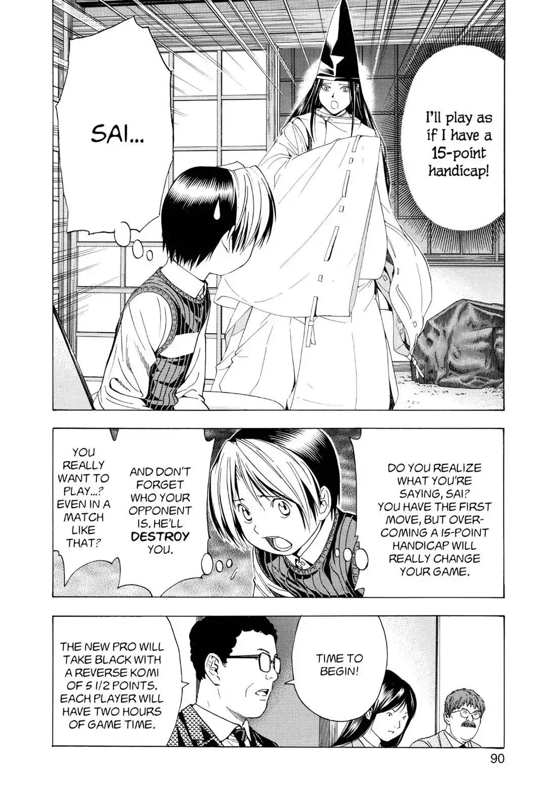 Hikaru no Go Chapter 100 page 14 - Chapter 100: Hikaru Takes His Time