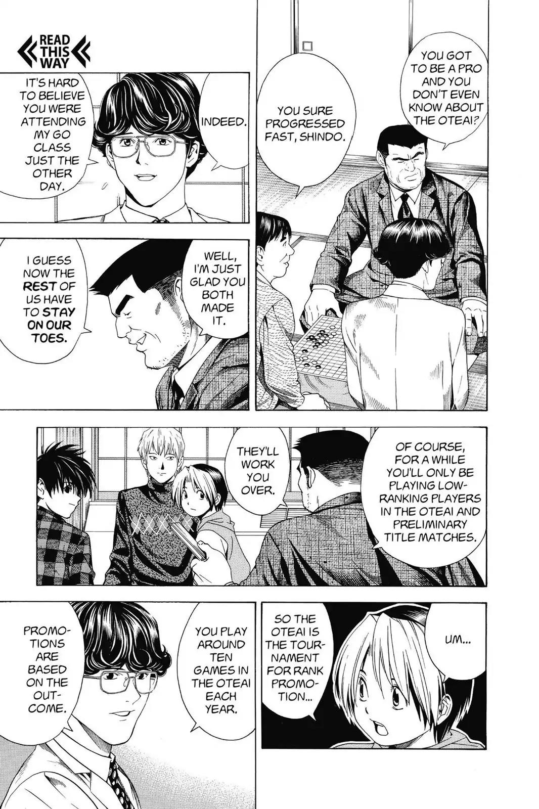 Hikaru no Go Chapter 105 page 12 - Chapter 105: First Professional Match