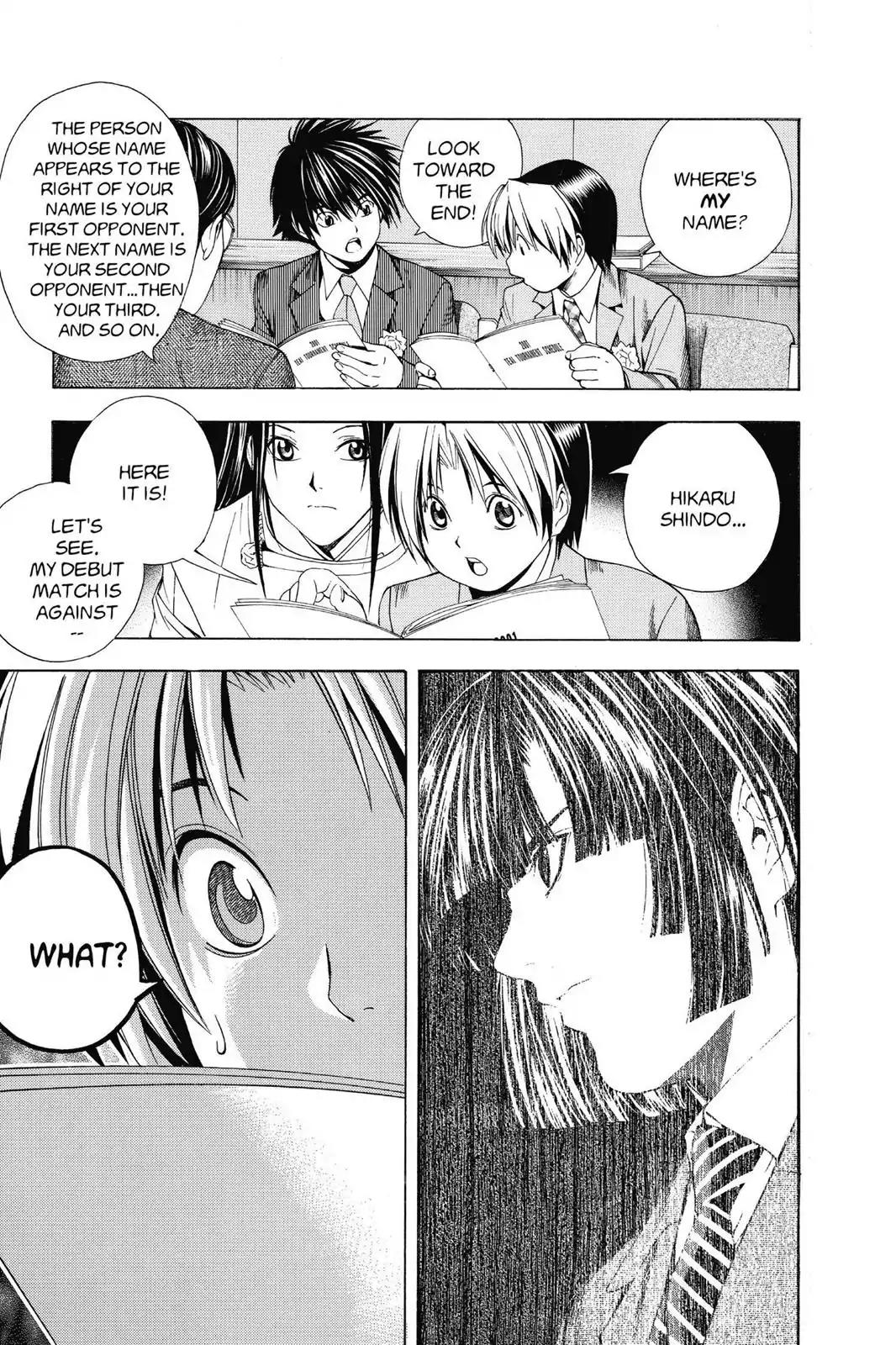 Hikaru no Go Chapter 105 page 28 - Chapter 105: First Professional Match