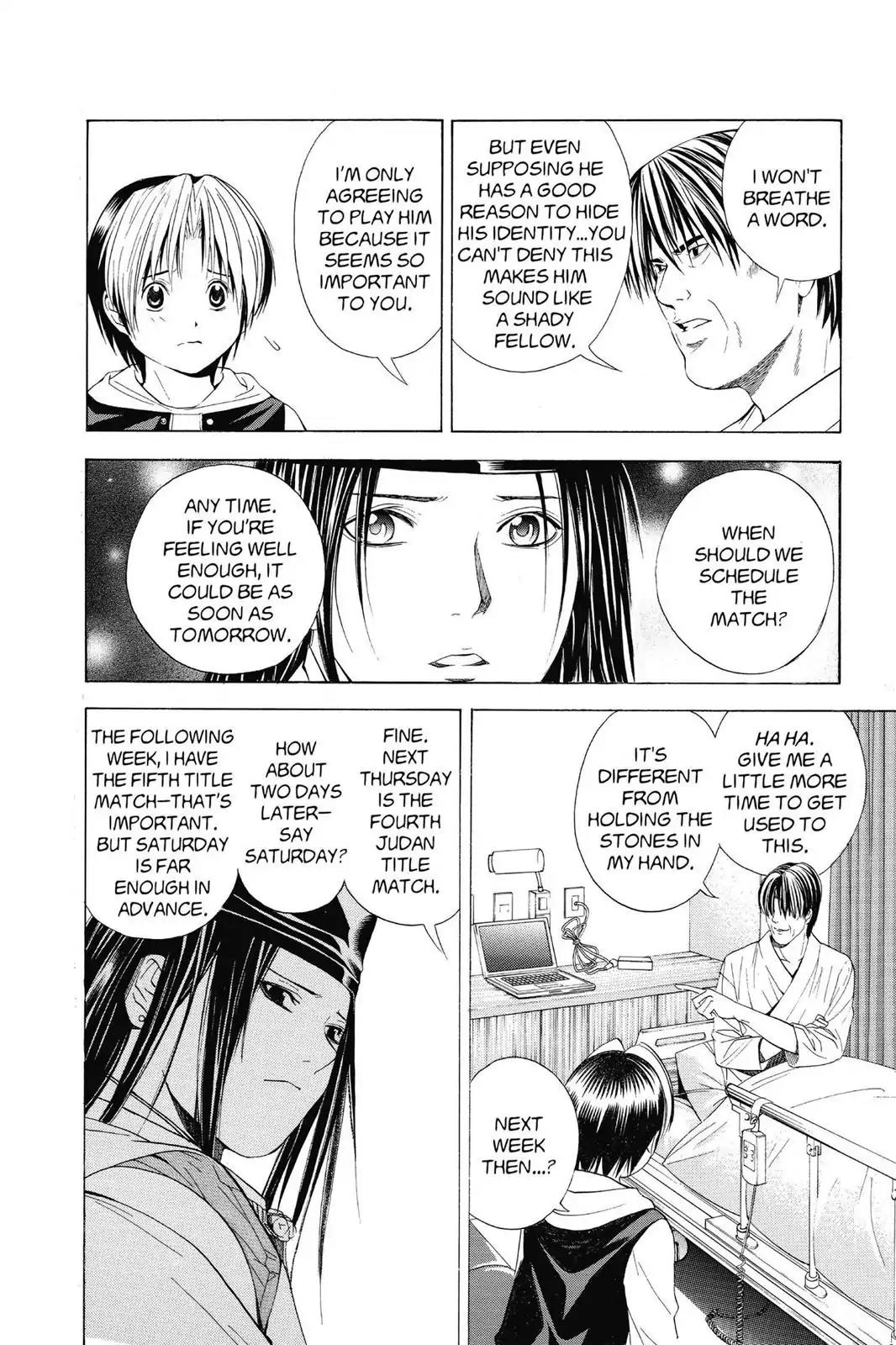 Hikaru no Go Chapter 108 page 14 - Chapter 108: In The Private Hospital Room