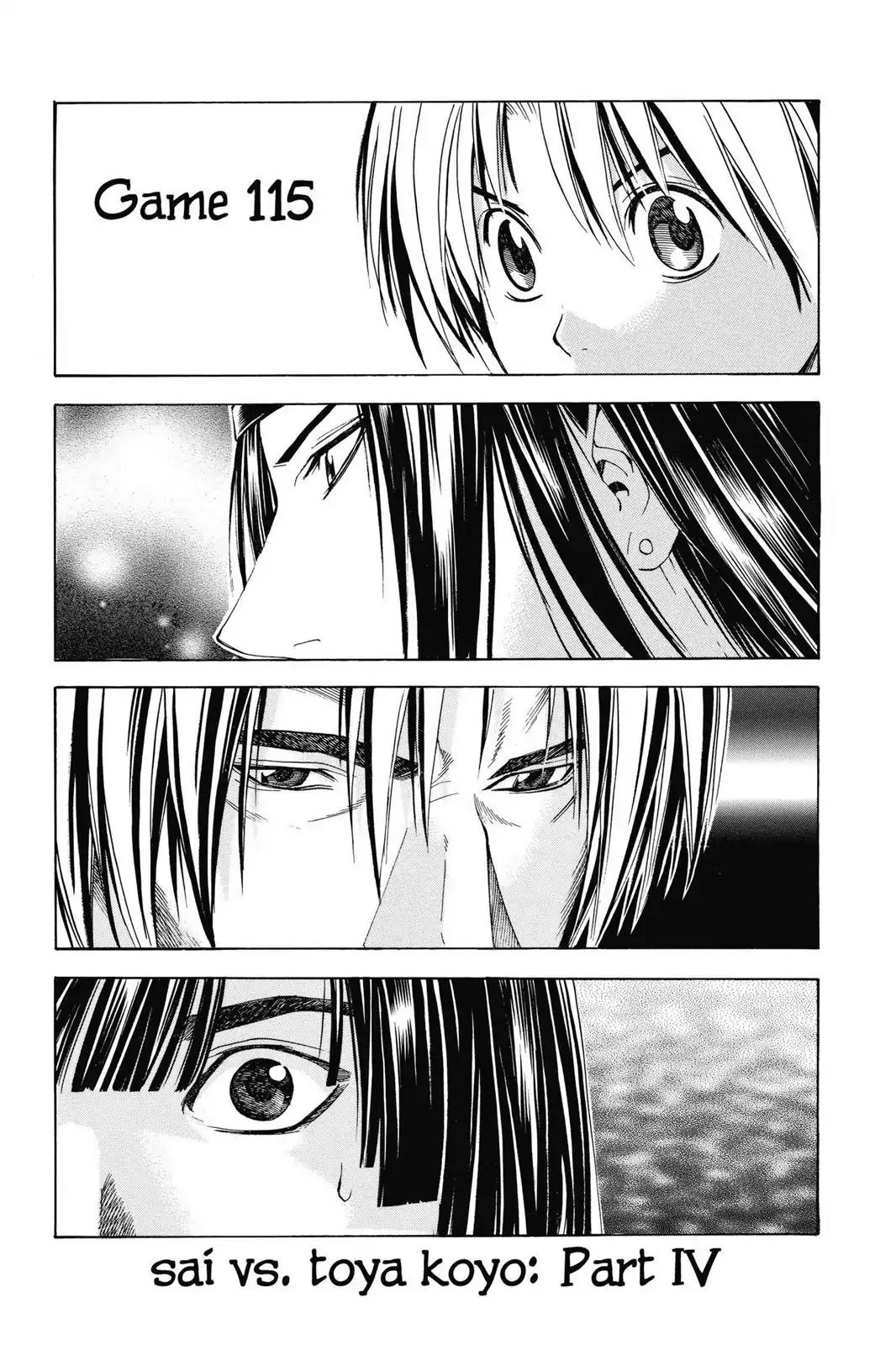 Hikaru no Go Chapter 115 page 1 - Chapter 115: Sai vs. Toya Koyo (Part 4)