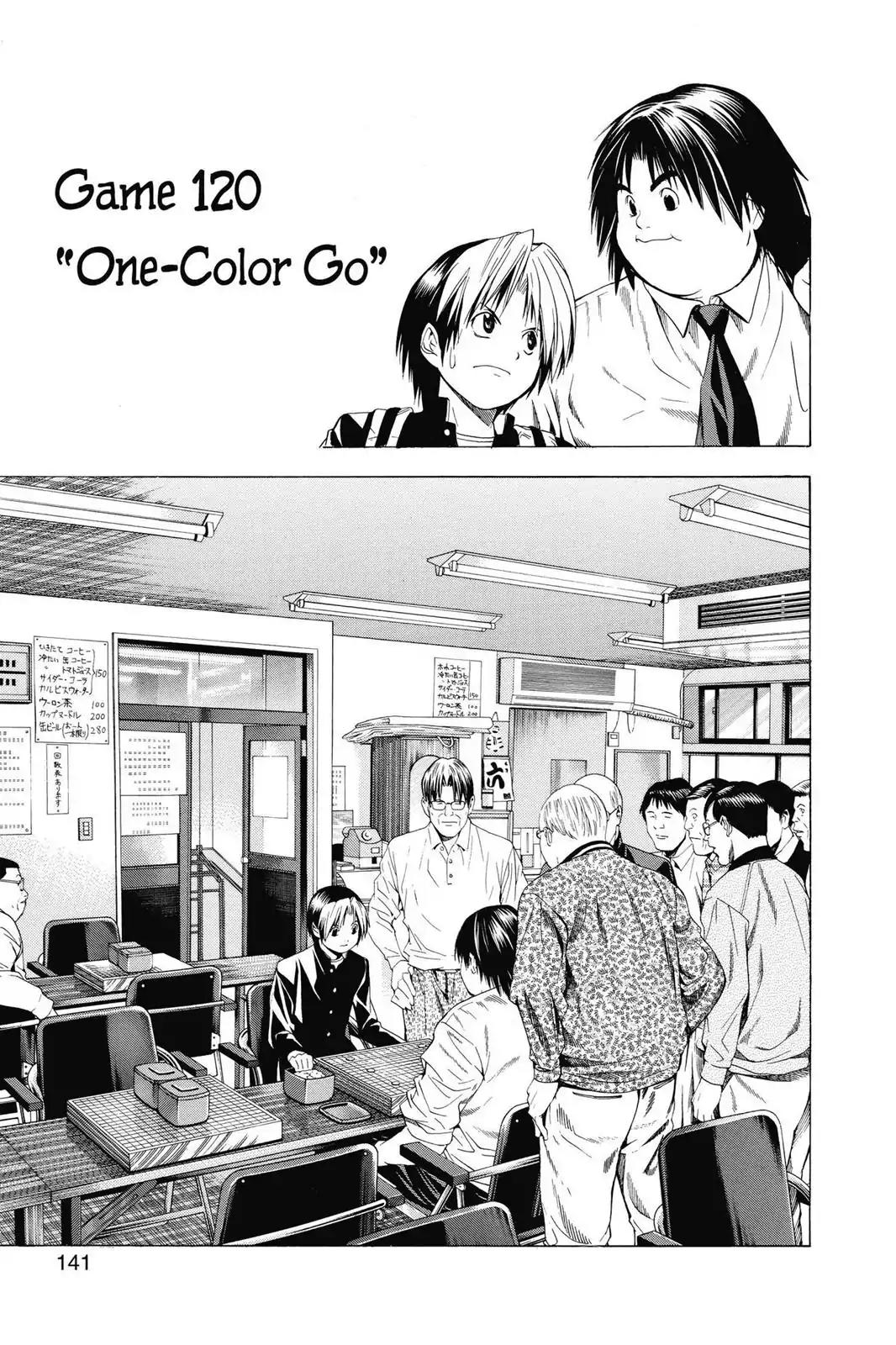 Hikaru no Go Chapter 120 page 1 - Chapter 120: One-Color Go