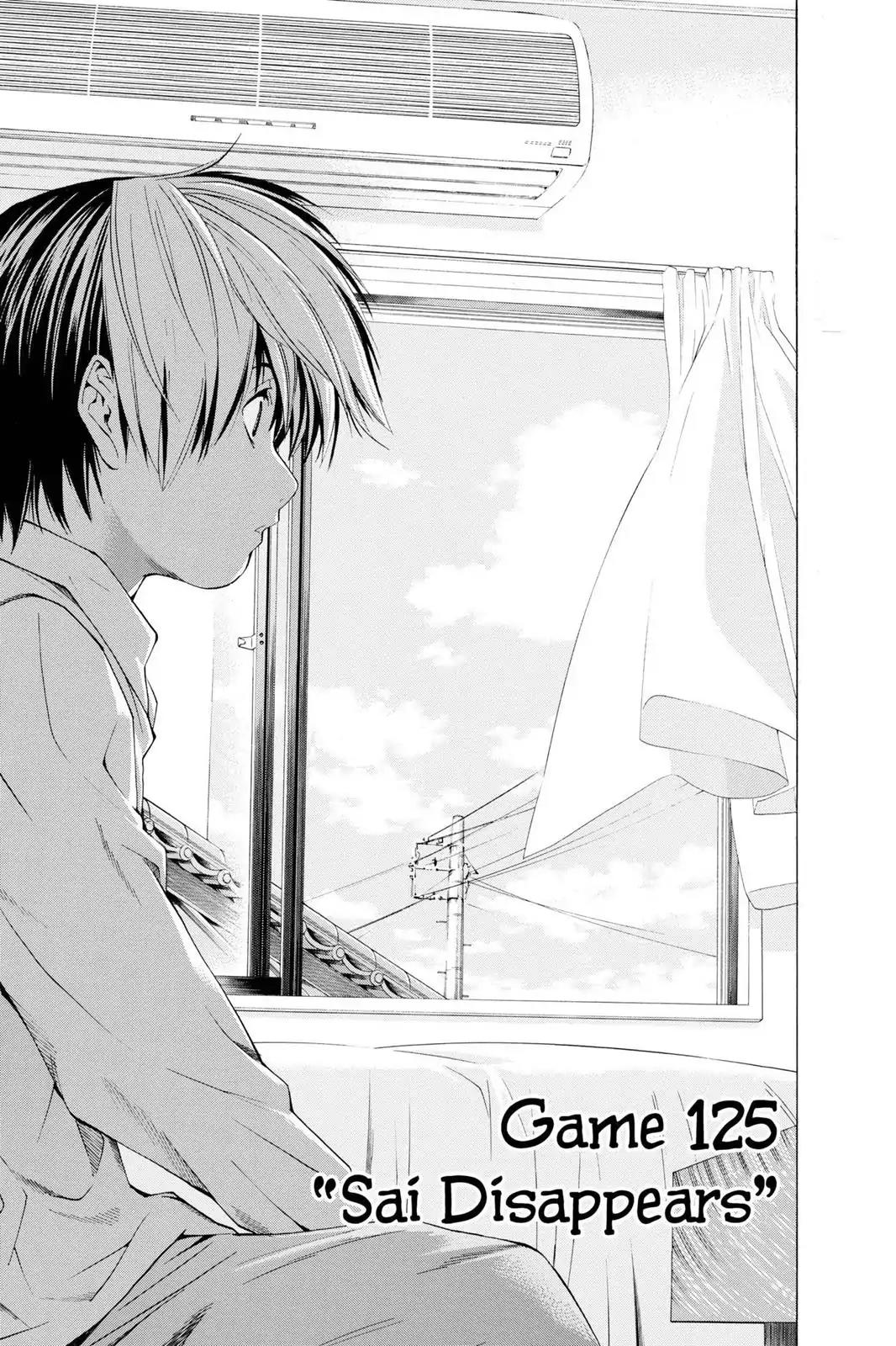 Hikaru no Go Chapter 125 page 1 - Chapter 125: Sai Disappears