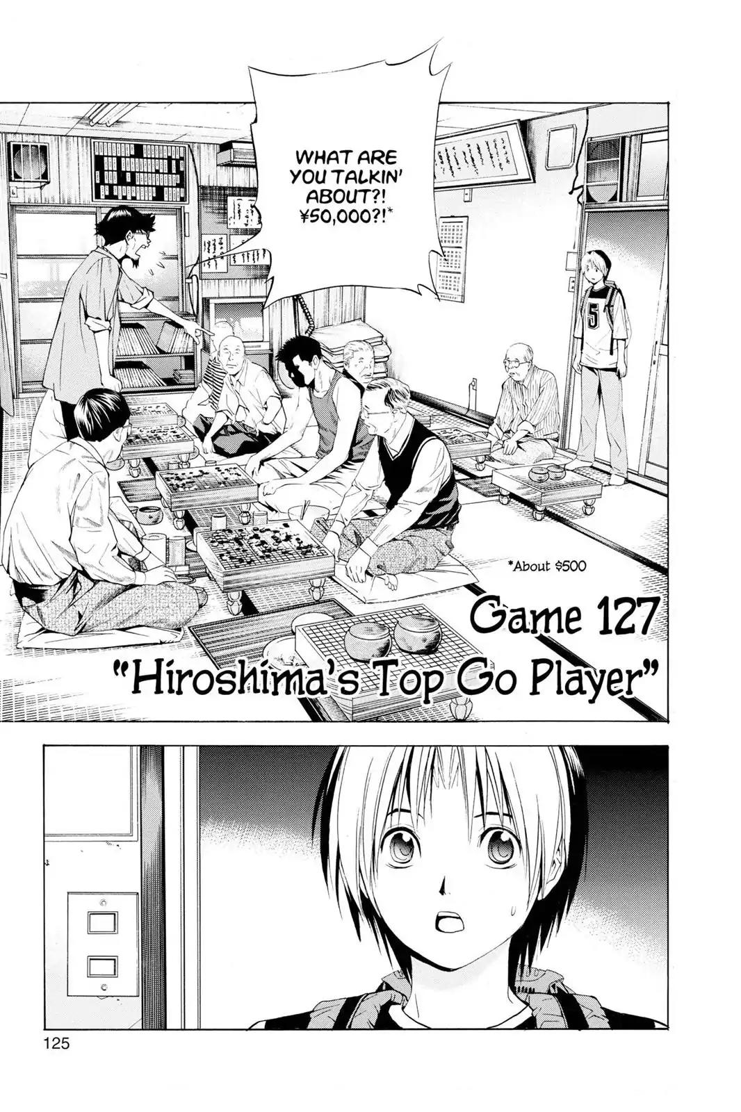 Hikaru no Go Chapter 127 page 1 - Chapter 127: Hiroshima's Top Go Player
