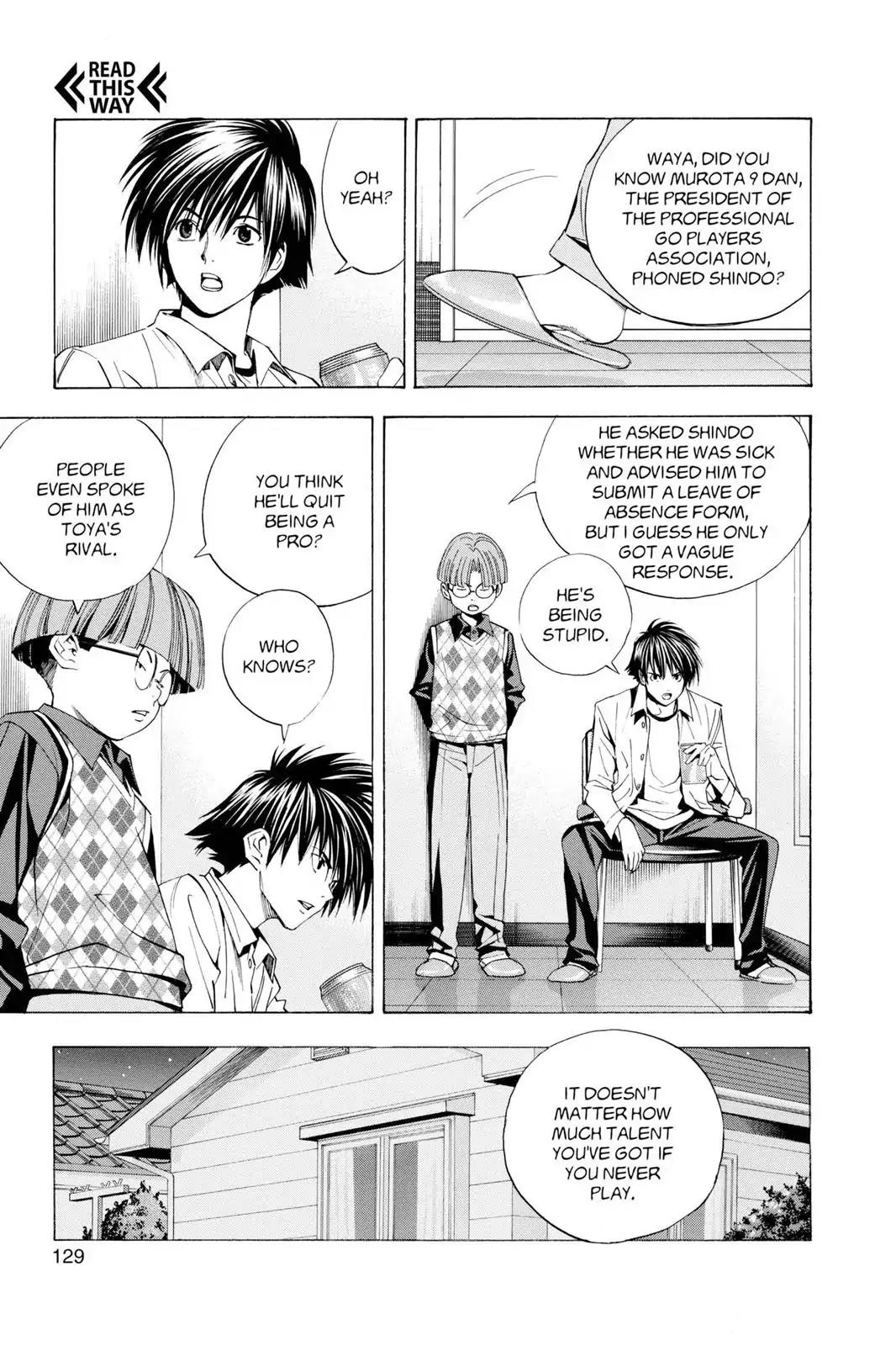Hikaru no Go Chapter 136 page 17 - Chapter 136: Forfeit, Forfeit...
