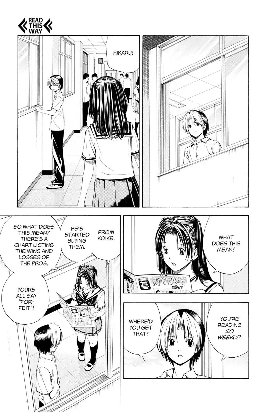 Hikaru no Go Chapter 136 page 5 - Chapter 136: Forfeit, Forfeit...
