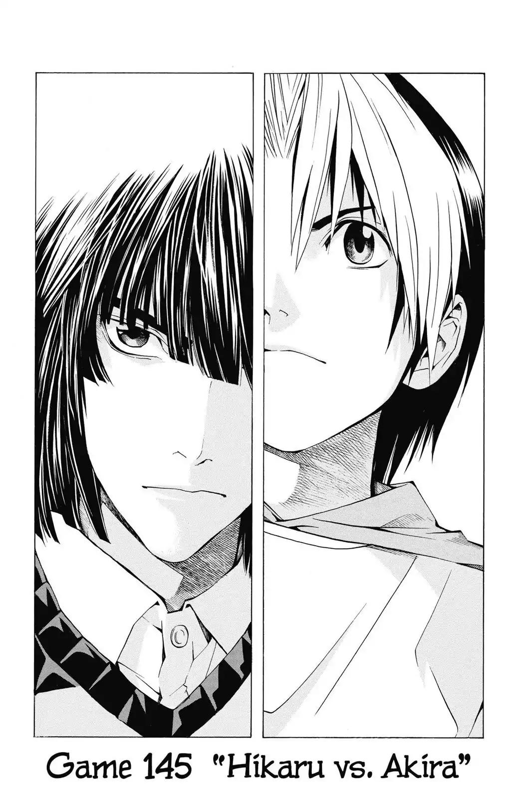 Hikaru no Go Chapter 145 page 1 - Chapter 145: Hikaru vs. Akira
