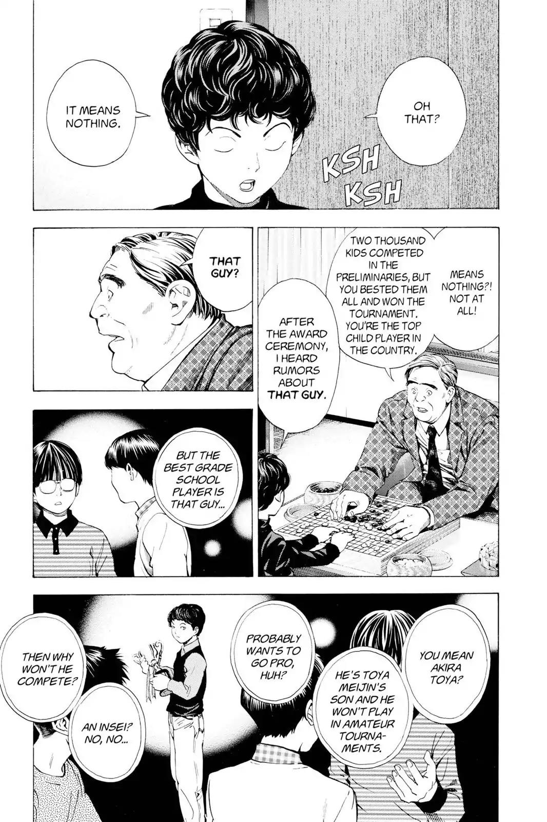 Hikaru no Go Chapter 148.1 page 18 - Chapter 148.1: Side Story 1: Akira Toya