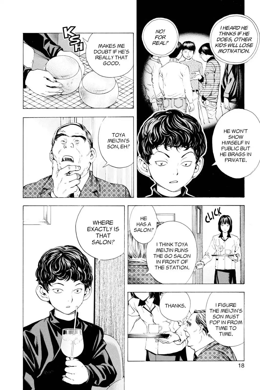 Hikaru no Go Chapter 148.1 page 19 - Chapter 148.1: Side Story 1: Akira Toya