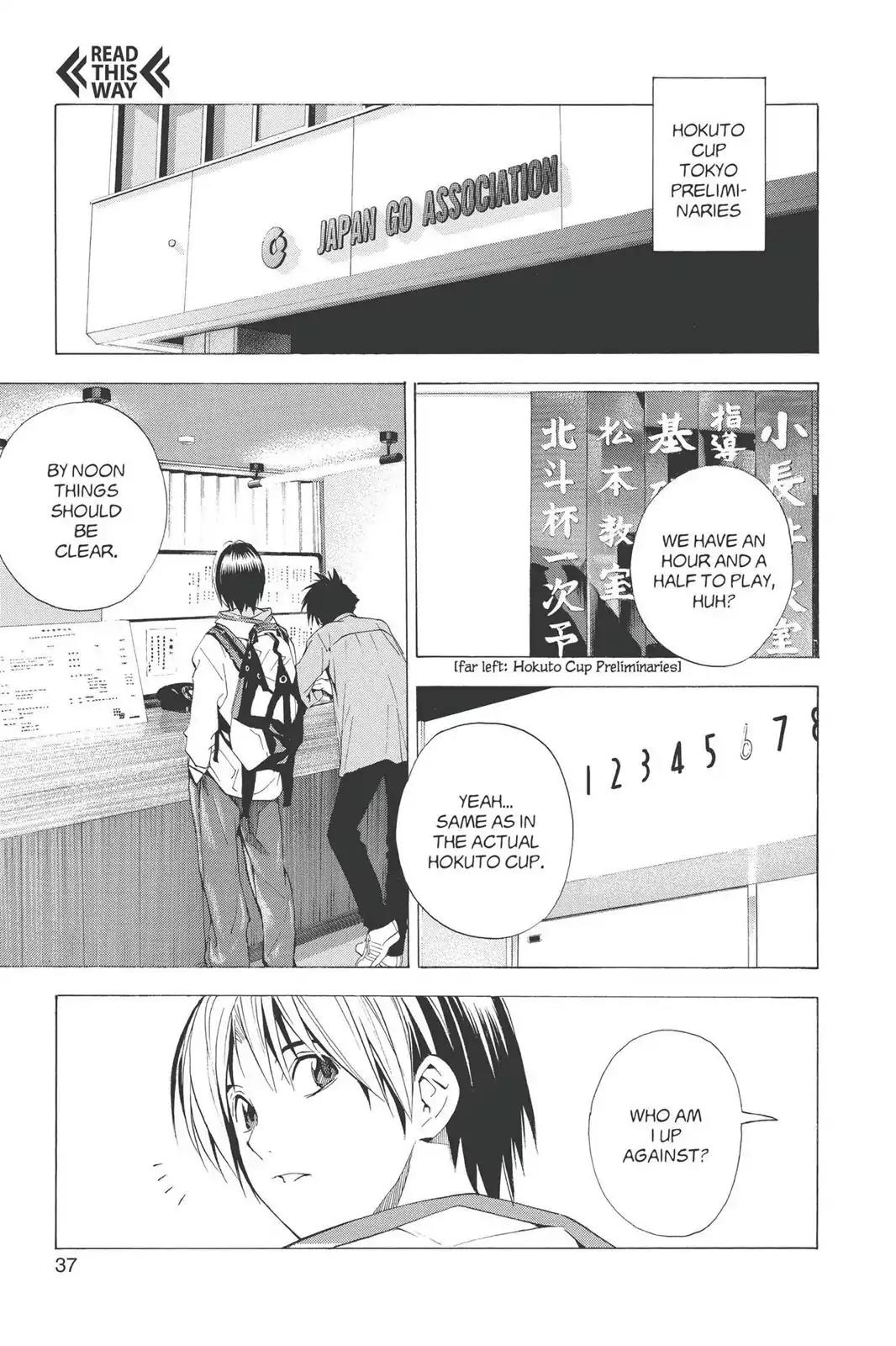 Hikaru no Go Chapter 158 page 11 - Chapter 158: Tengen For The First Move