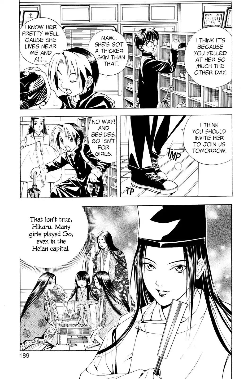 Hikaru no Go Chapter 16 page 13 - Chapter 16: Conspiracy on a Rainy Day