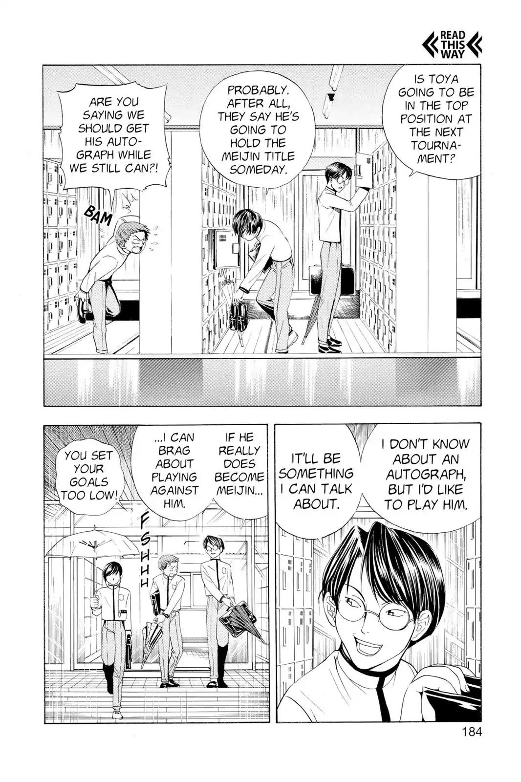 Hikaru no Go Chapter 16 page 8 - Chapter 16: Conspiracy on a Rainy Day