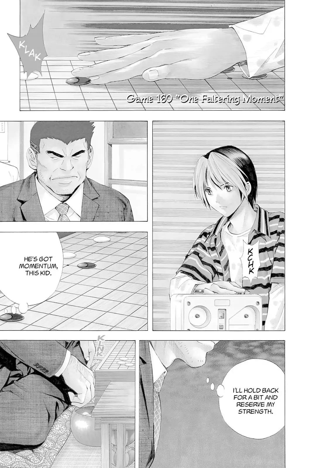 Hikaru no Go Chapter 160 page 1 - Chapter 160: One Faltering Moment