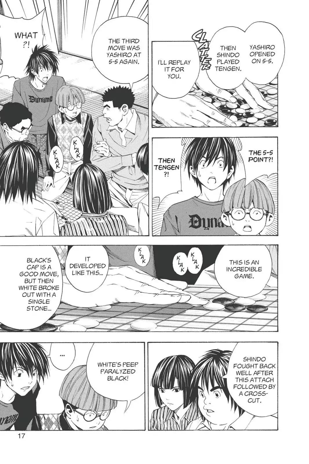 Hikaru no Go Chapter 166 page 18 - Chapter 166: Yashiro Loses!
