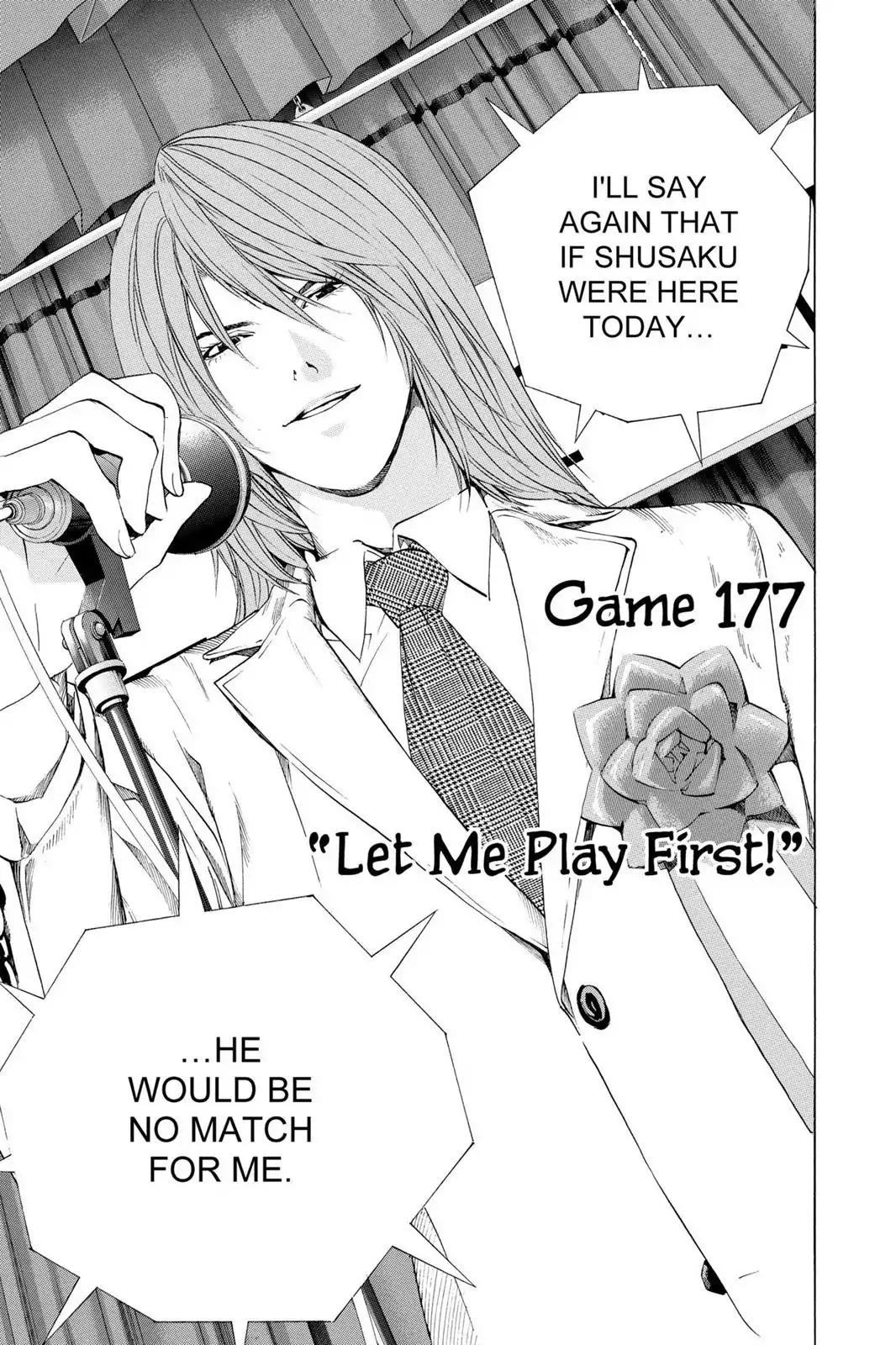 Hikaru no Go Chapter 177 page 1 - Chapter 177: Let Me Play First!