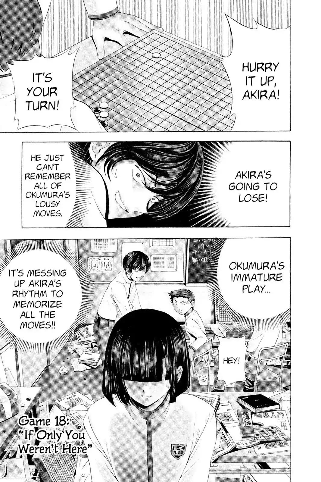 Hikaru no Go Chapter 18 page 1 - Chapter 18: If Only You Weren't Here