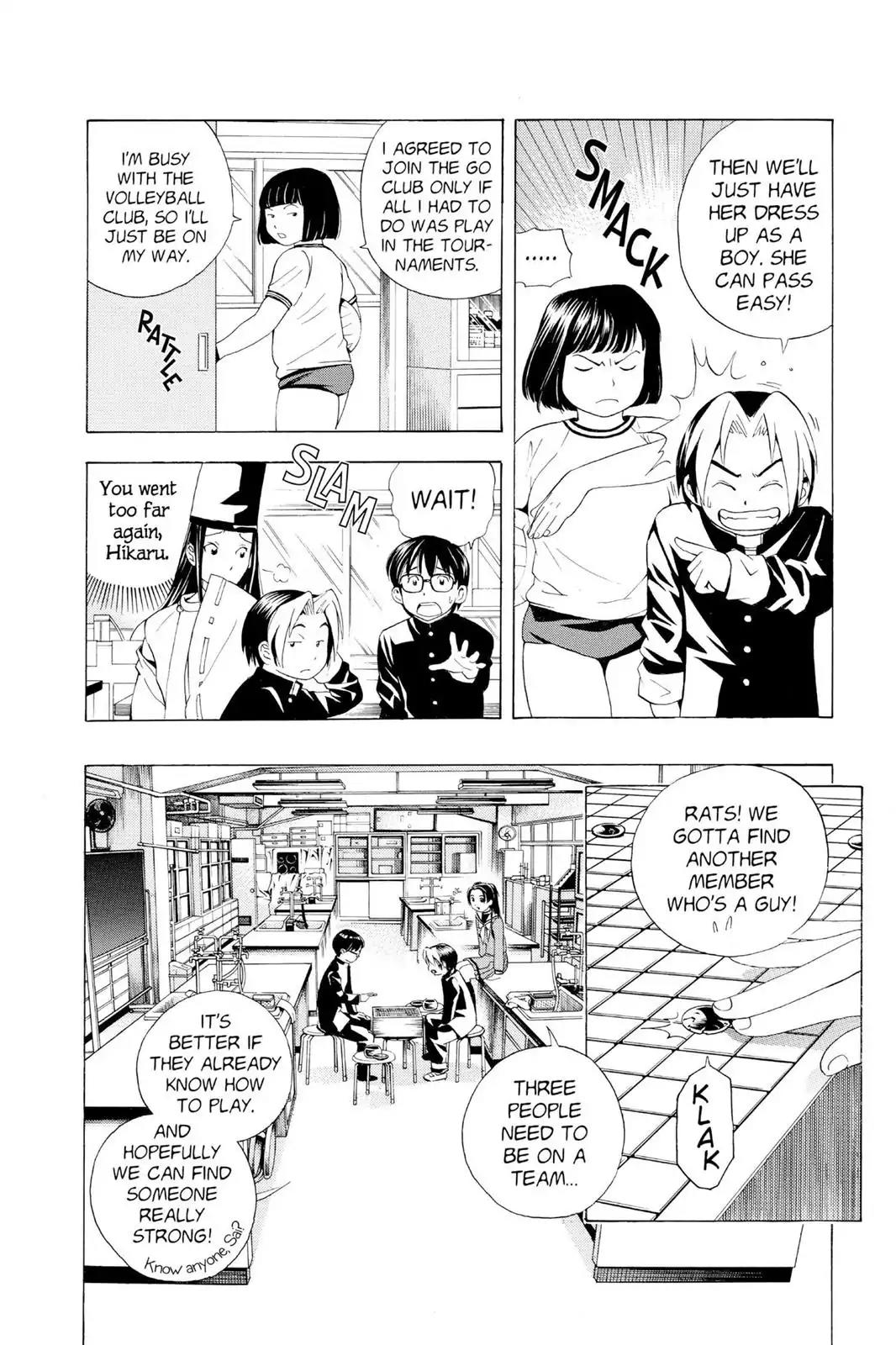 Hikaru no Go Chapter 18 page 15 - Chapter 18: If Only You Weren't Here