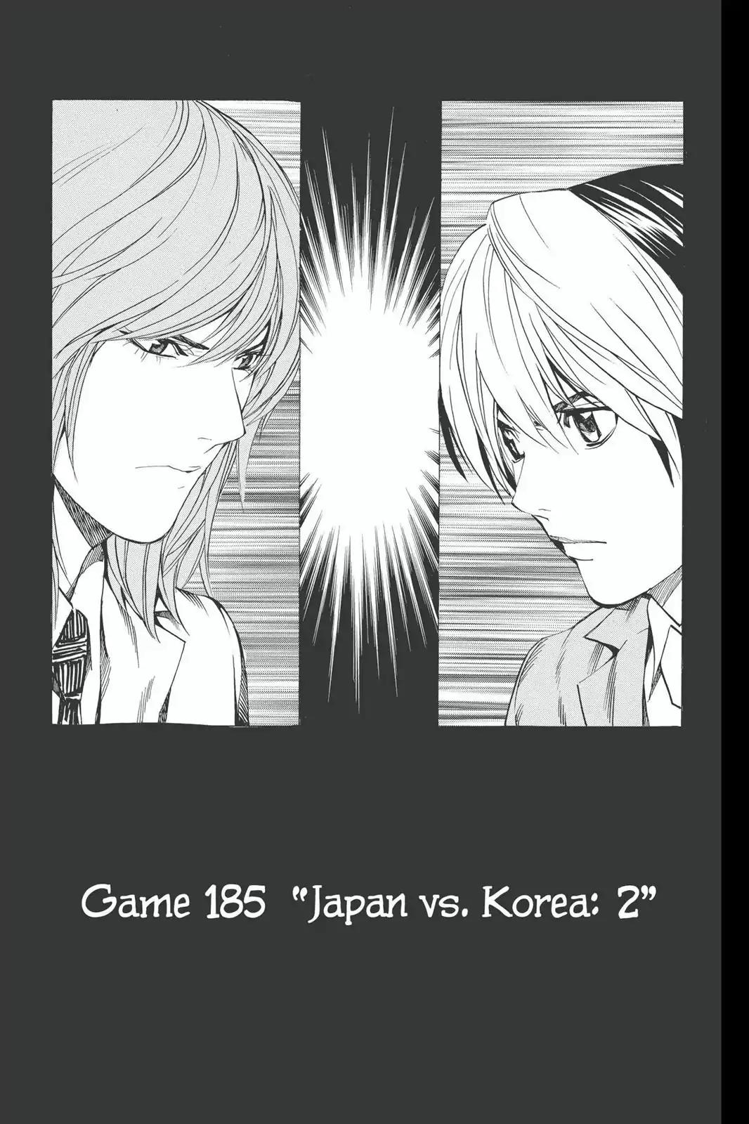 Hikaru no Go Chapter 185 page 1 - Chapter 185: Japan vs. Korea (Part 2)