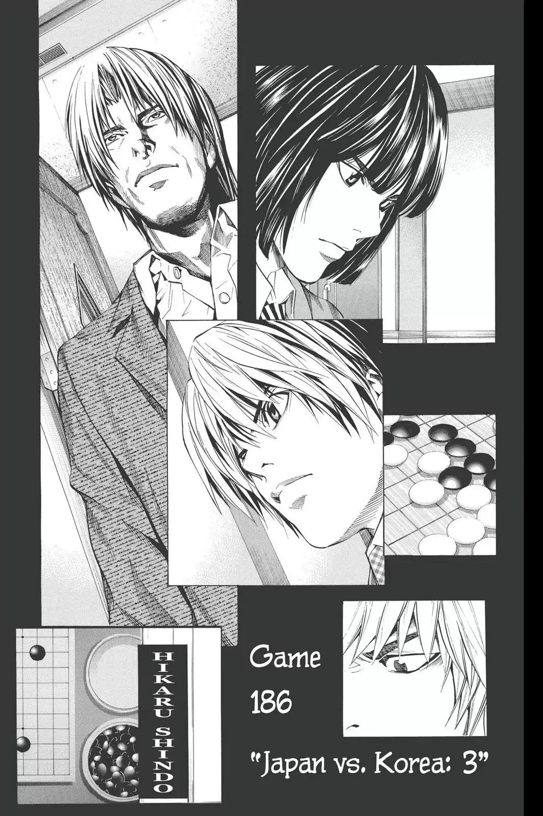 Hikaru no Go Chapter 186 page 1 - Chapter 186: Japan vs. Korea (Part 3)