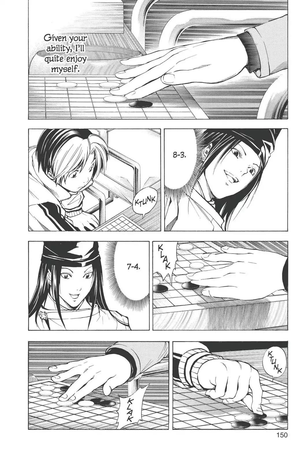 Hikaru no Go Chapter 189.5 page 14 - Vol.23 Bonus Story 1: Fujiwara no Sai vs. Akira Toya