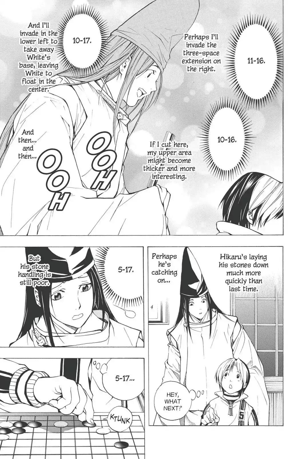 Hikaru no Go Chapter 189.5 page 15 - Vol.23 Bonus Story 1: Fujiwara no Sai vs. Akira Toya