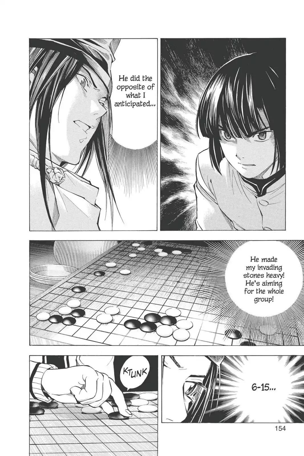 Hikaru no Go Chapter 189.5 page 18 - Vol.23 Bonus Story 1: Fujiwara no Sai vs. Akira Toya