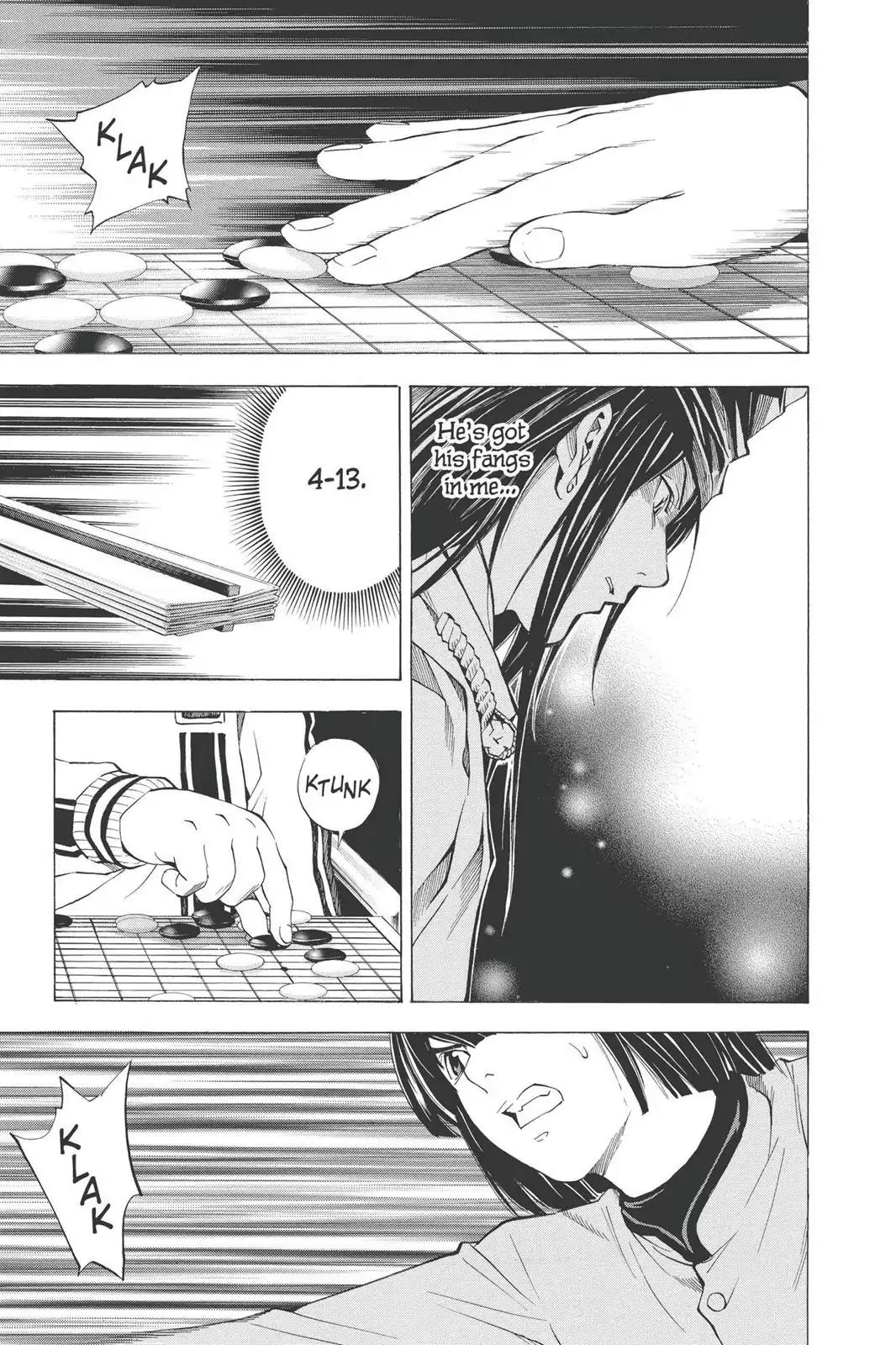 Hikaru no Go Chapter 189.5 page 19 - Vol.23 Bonus Story 1: Fujiwara no Sai vs. Akira Toya