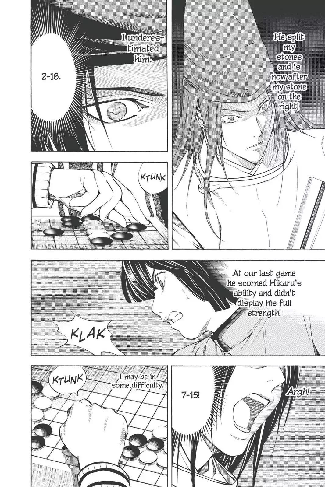 Hikaru no Go Chapter 189.5 page 20 - Vol.23 Bonus Story 1: Fujiwara no Sai vs. Akira Toya