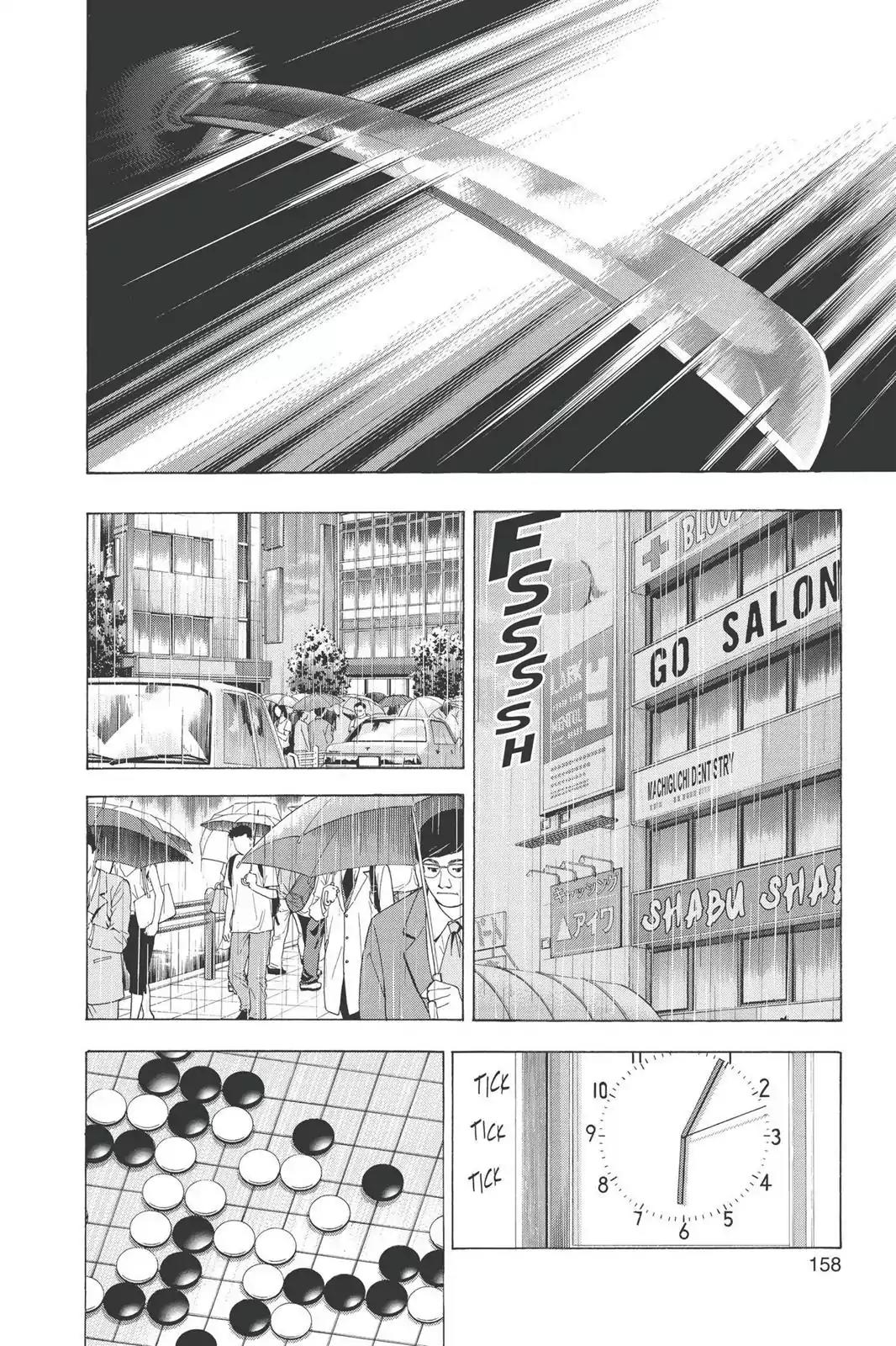 Hikaru no Go Chapter 189.5 page 22 - Vol.23 Bonus Story 1: Fujiwara no Sai vs. Akira Toya