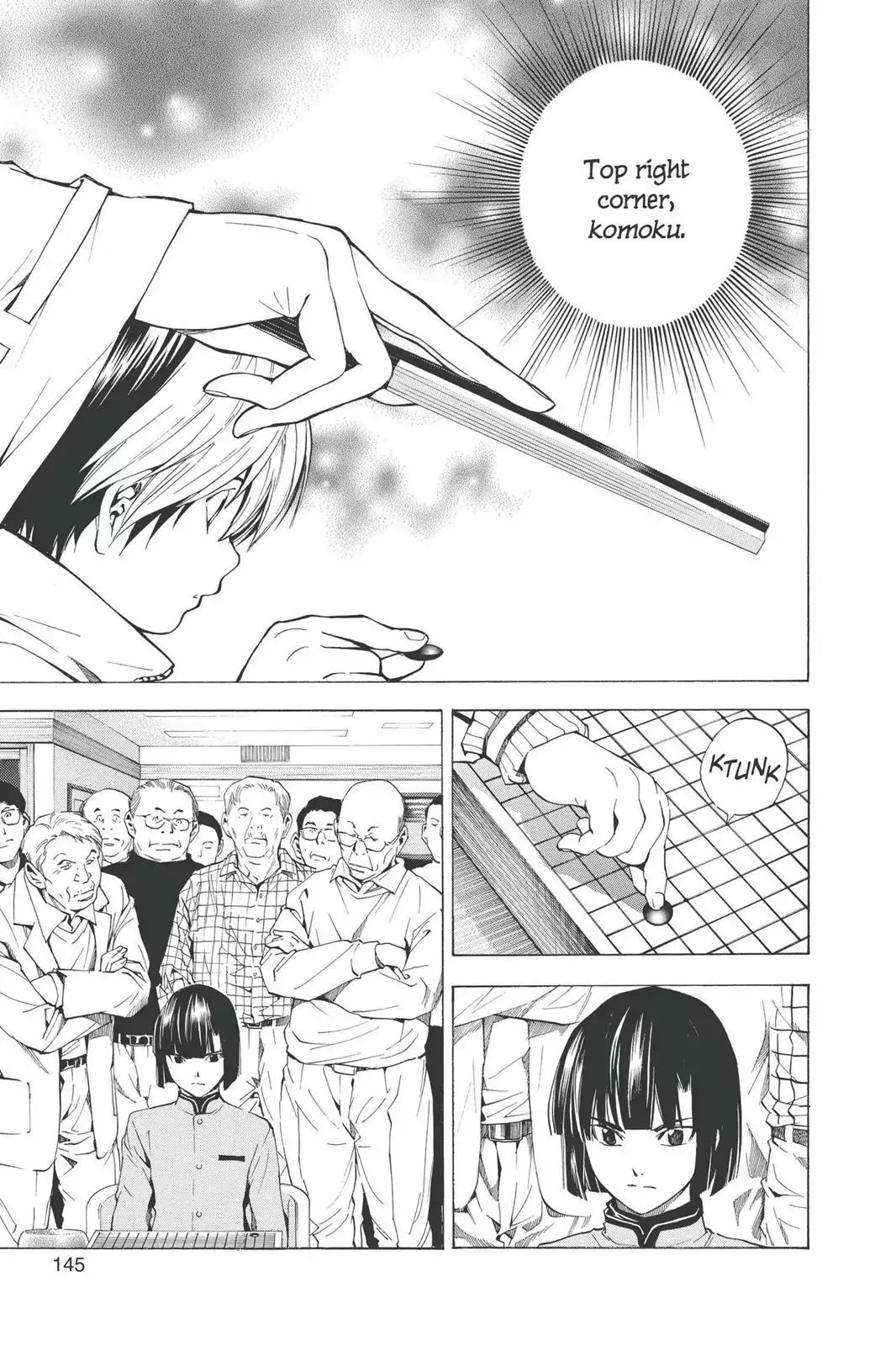 Hikaru no Go Chapter 189.5 page 9 - Vol.23 Bonus Story 1: Fujiwara no Sai vs. Akira Toya