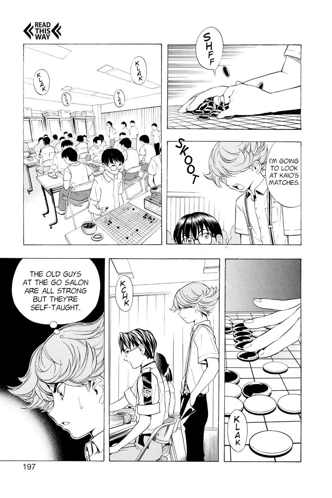 Hikaru no Go Chapter 25 page 15 - Chapter 25: Preliminary Scrimmage
