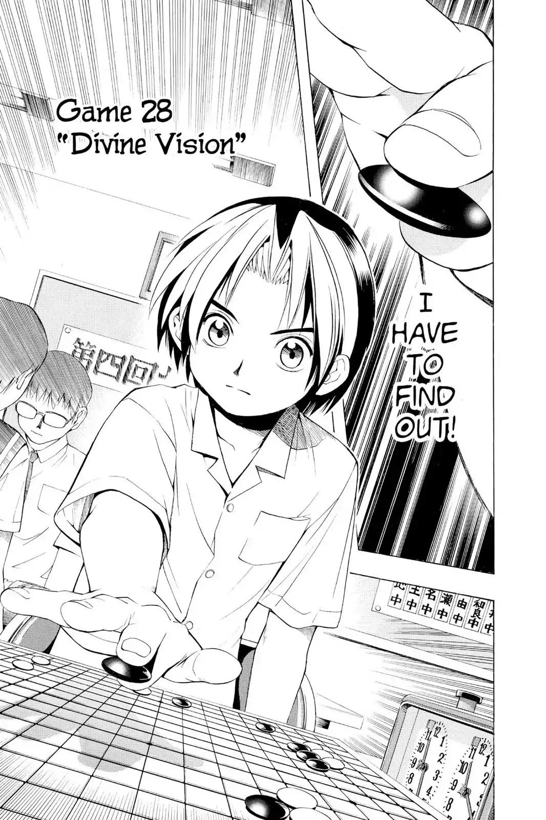 Hikaru no Go Chapter 28 page 1 - Chapter 28: Divine Vision