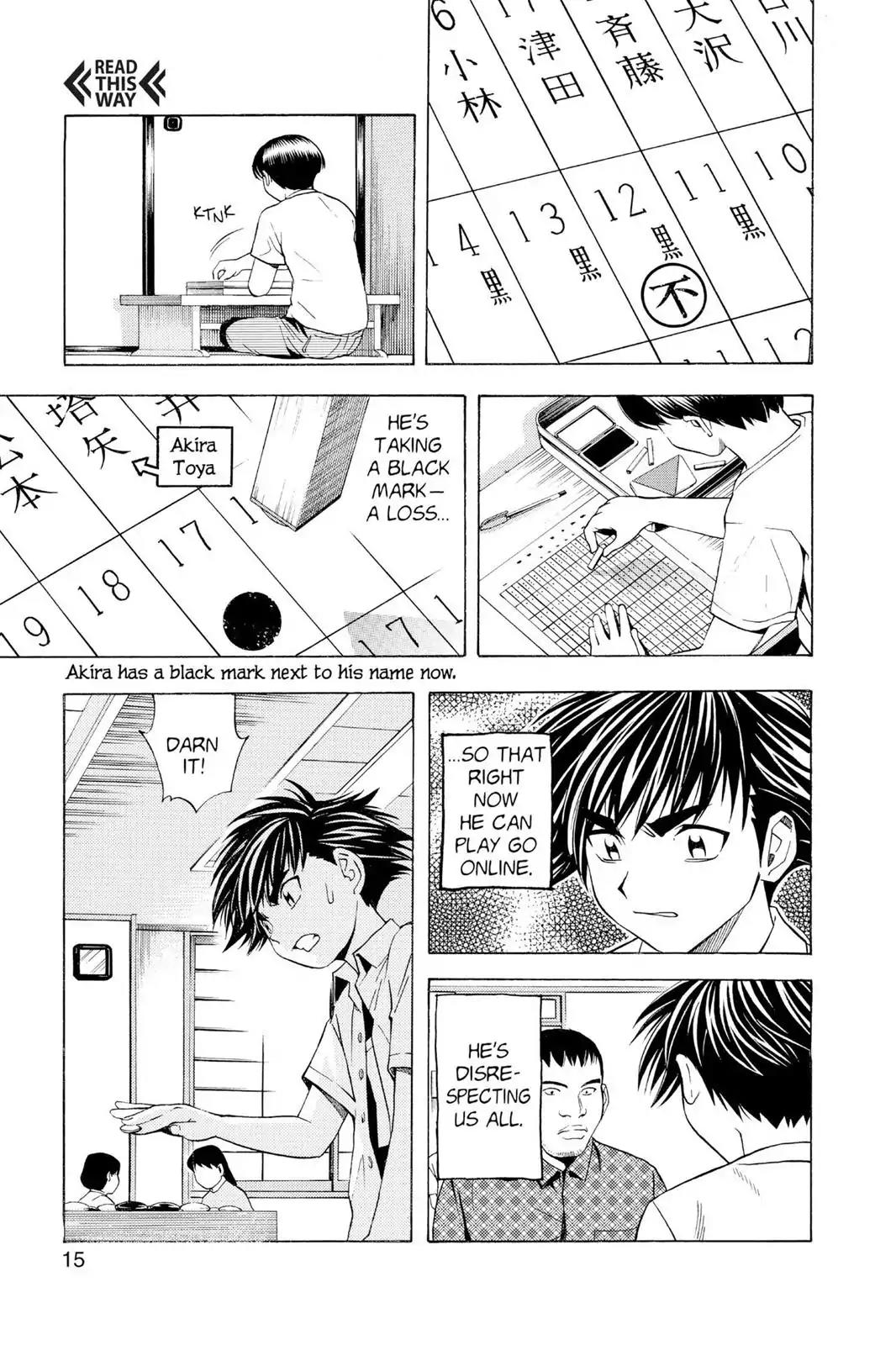 Hikaru no Go Chapter 35 page 16 - Chapter 35: Sai vs. Akira