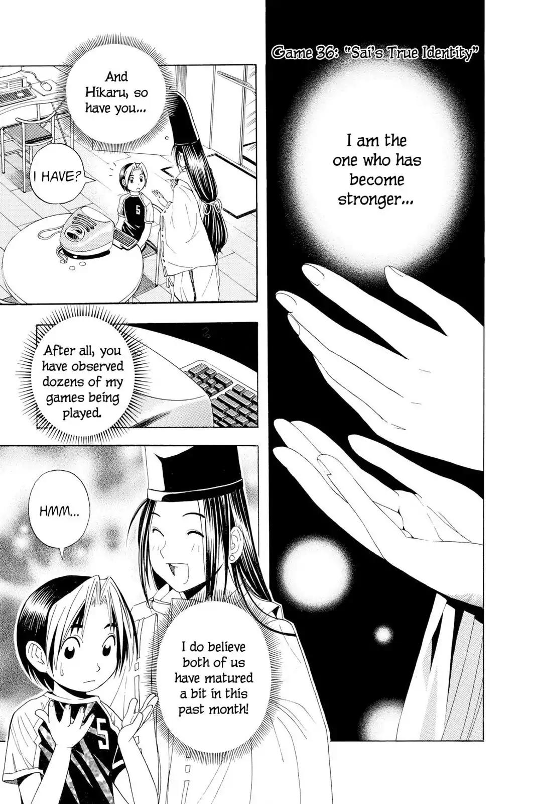Hikaru no Go Chapter 36 page 1 - Chapter 36: Sai's True Identity