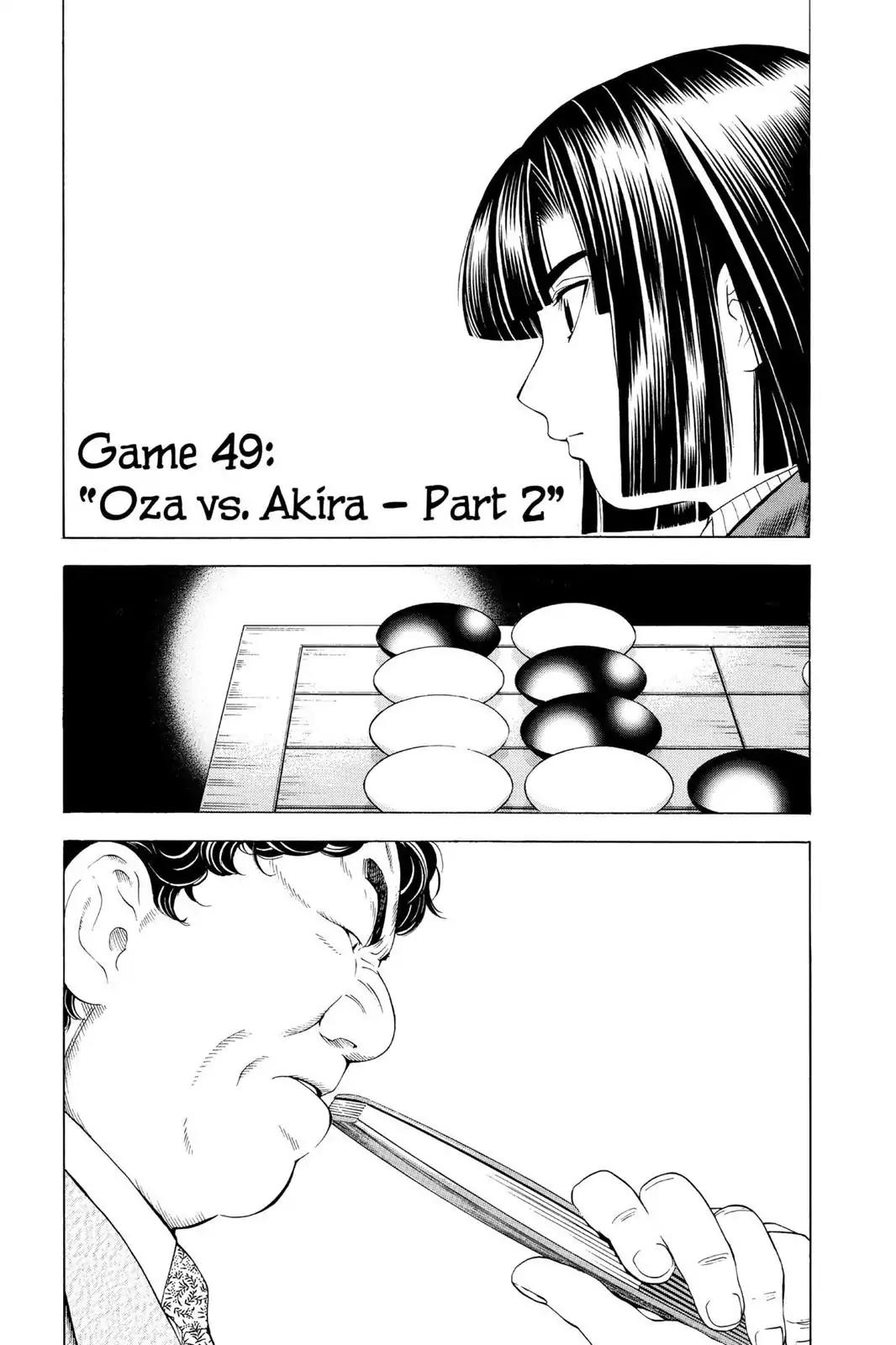 Hikaru no Go Chapter 49 page 1 - Chapter 49: Oza vs. Akira (Part 2)