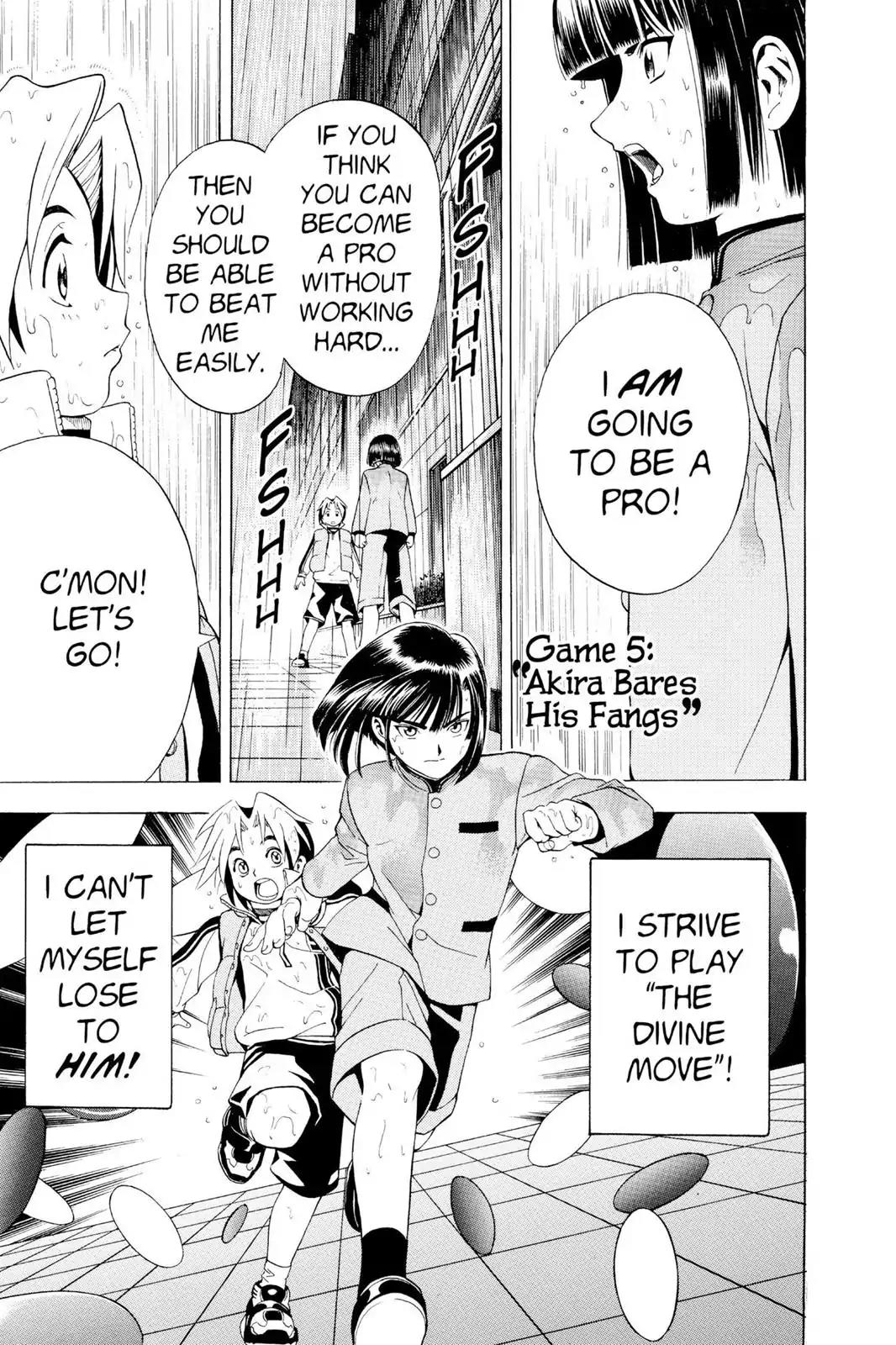 Hikaru no Go Chapter 5 page 1 - Chapter 5: Akira Bares His Fangs