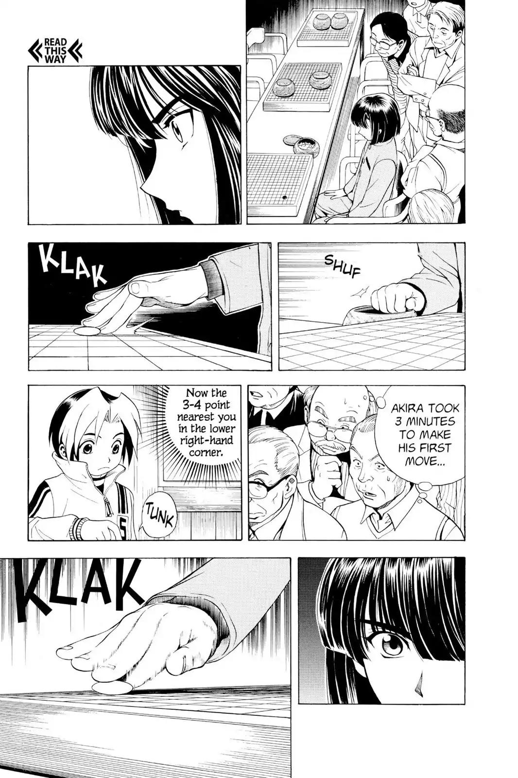 Hikaru no Go Chapter 5 page 15 - Chapter 5: Akira Bares His Fangs