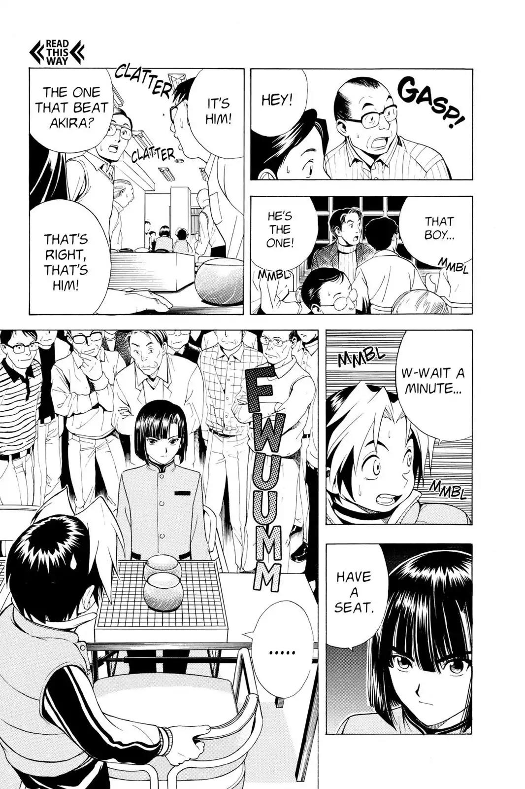 Hikaru no Go Chapter 5 page 9 - Chapter 5: Akira Bares His Fangs