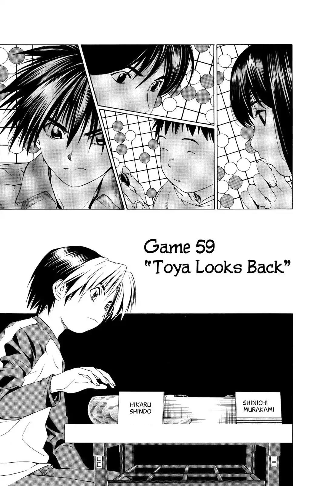 Hikaru no Go Chapter 59 page 1 - Chapter 59: Toya Looks Back