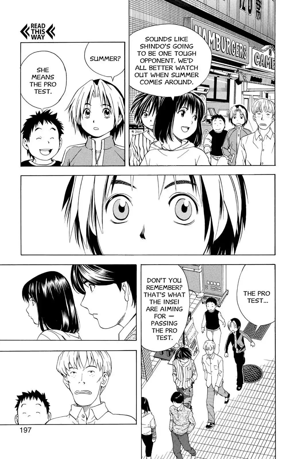 Hikaru no Go Chapter 60 page 11 - Chapter 60: The Pro Test Approaches!