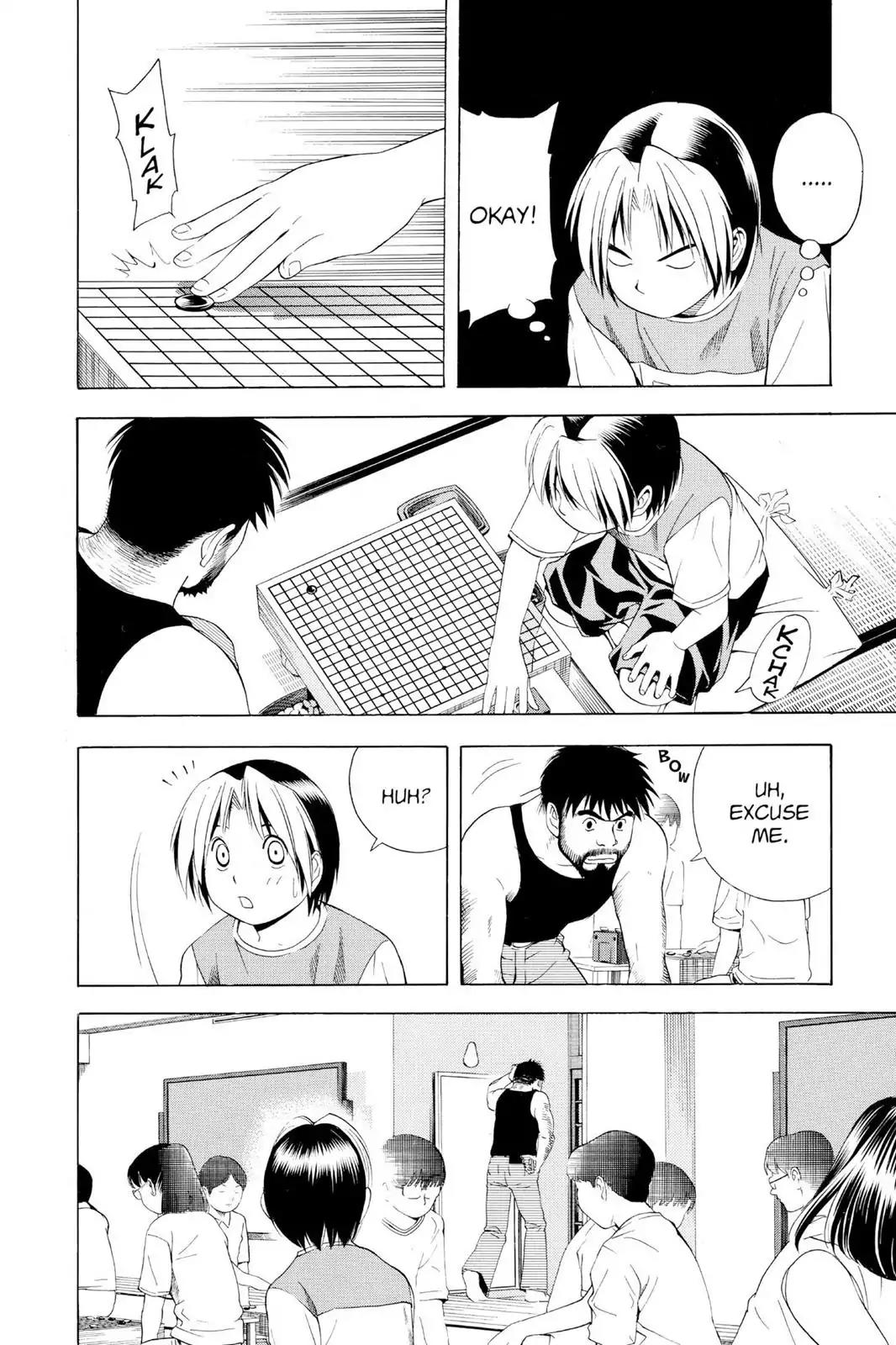 Hikaru no Go Chapter 64 page 18 - Chapter 64: Pro Test Prelims, Day One: The Man with the Beard