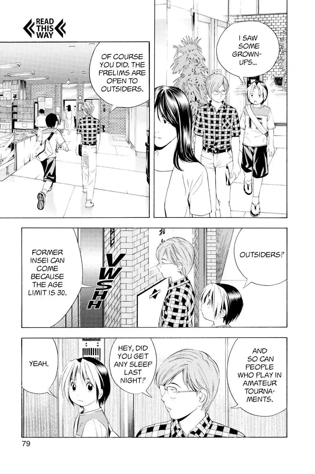 Hikaru no Go Chapter 64 page 7 - Chapter 64: Pro Test Prelims, Day One: The Man with the Beard