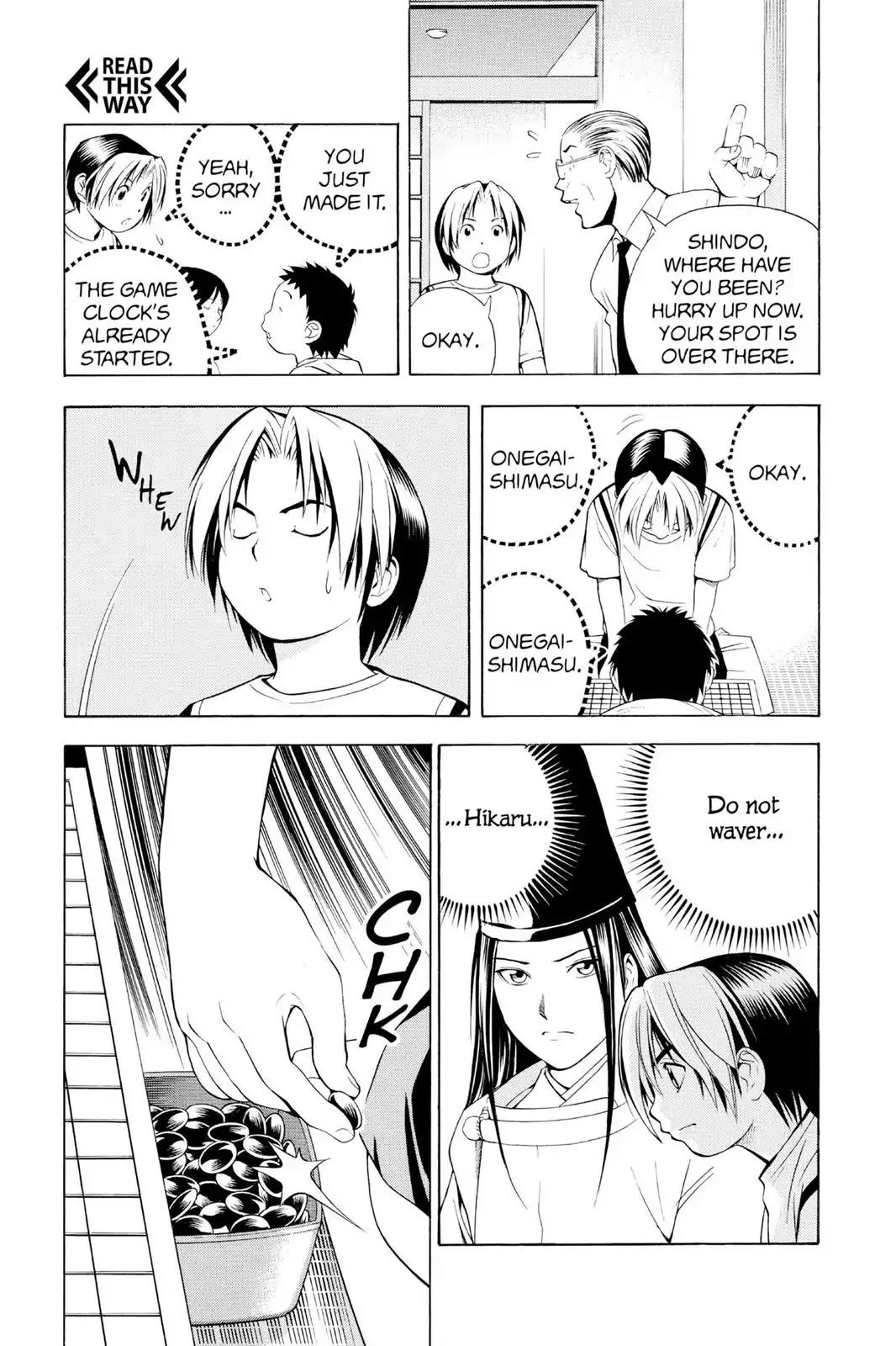 Hikaru no Go Chapter 66 page 23 - Chapter 66: The Pro Test Preliminaries: Day Two