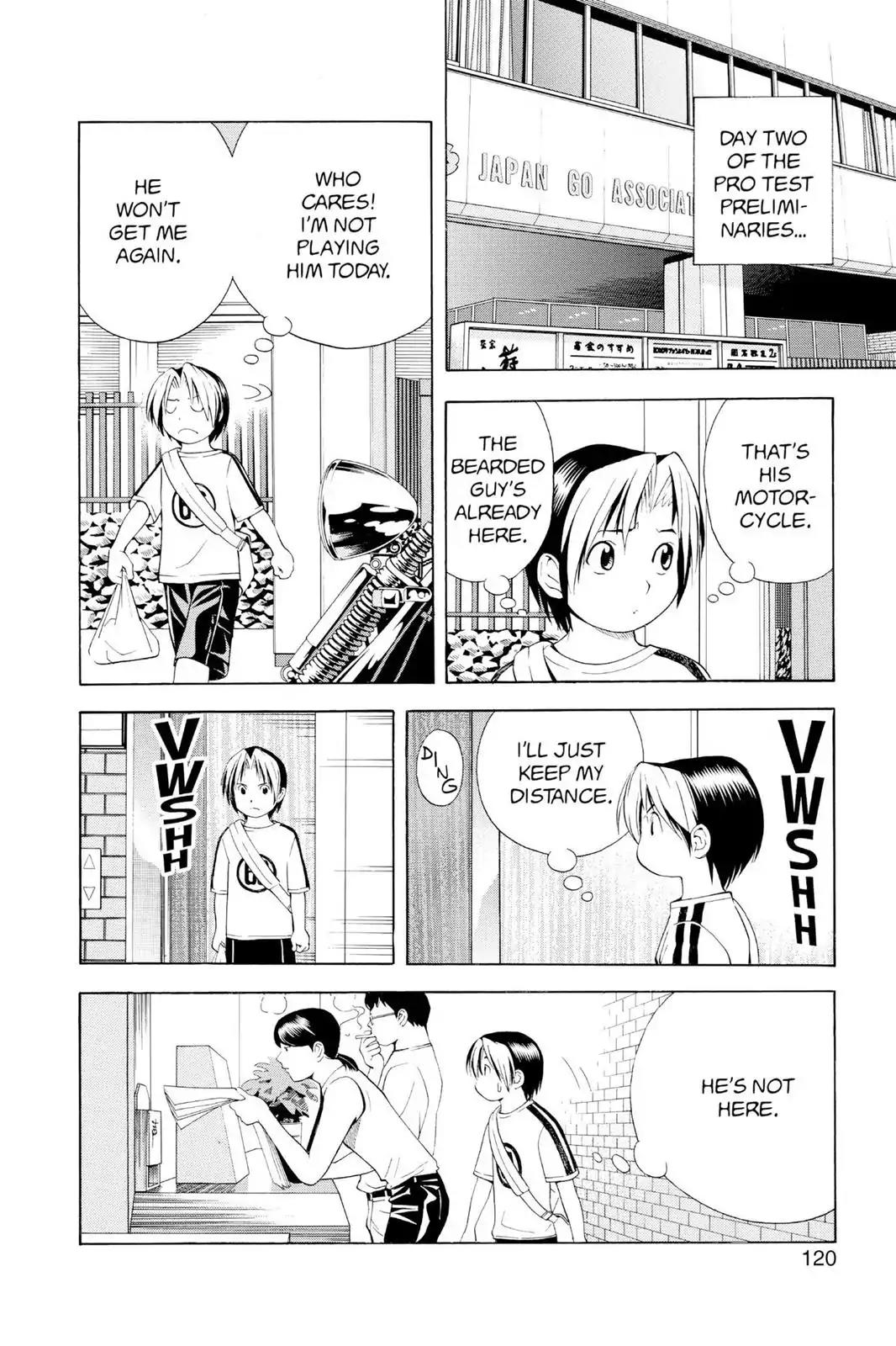 Hikaru no Go Chapter 66 page 8 - Chapter 66: The Pro Test Preliminaries: Day Two