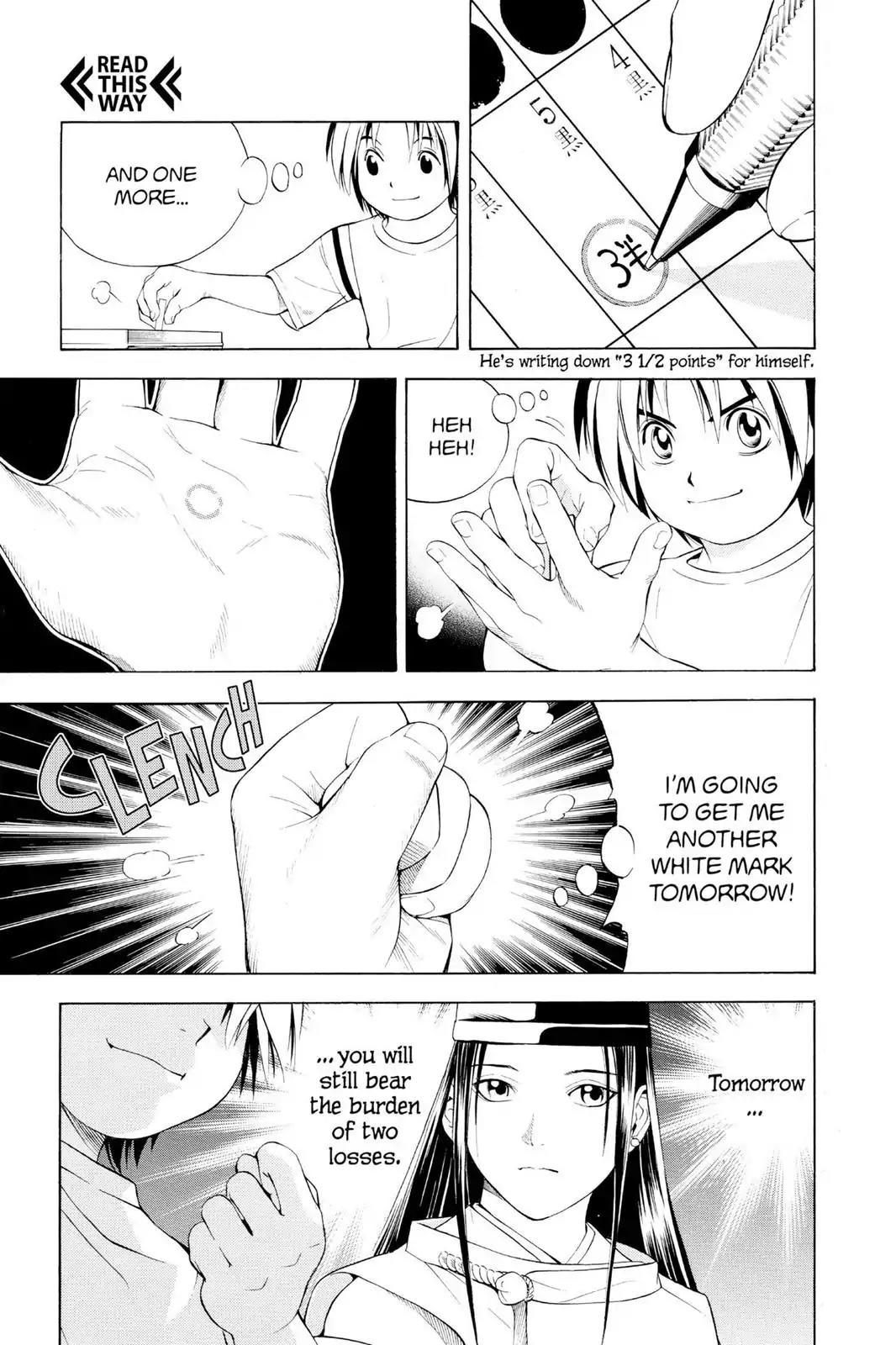 Hikaru no Go Chapter 67 page 11 - Chapter 67: The Pro Test Preliminaries: Day Three