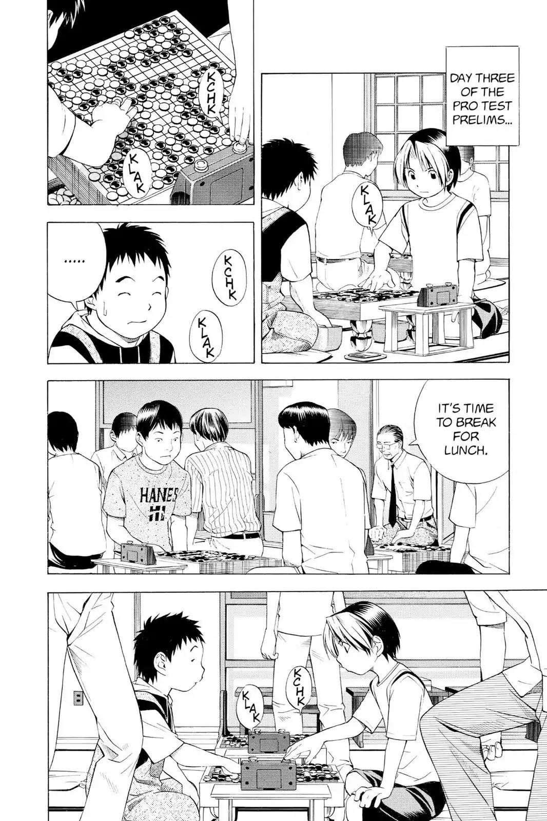 Hikaru no Go Chapter 67 page 6 - Chapter 67: The Pro Test Preliminaries: Day Three
