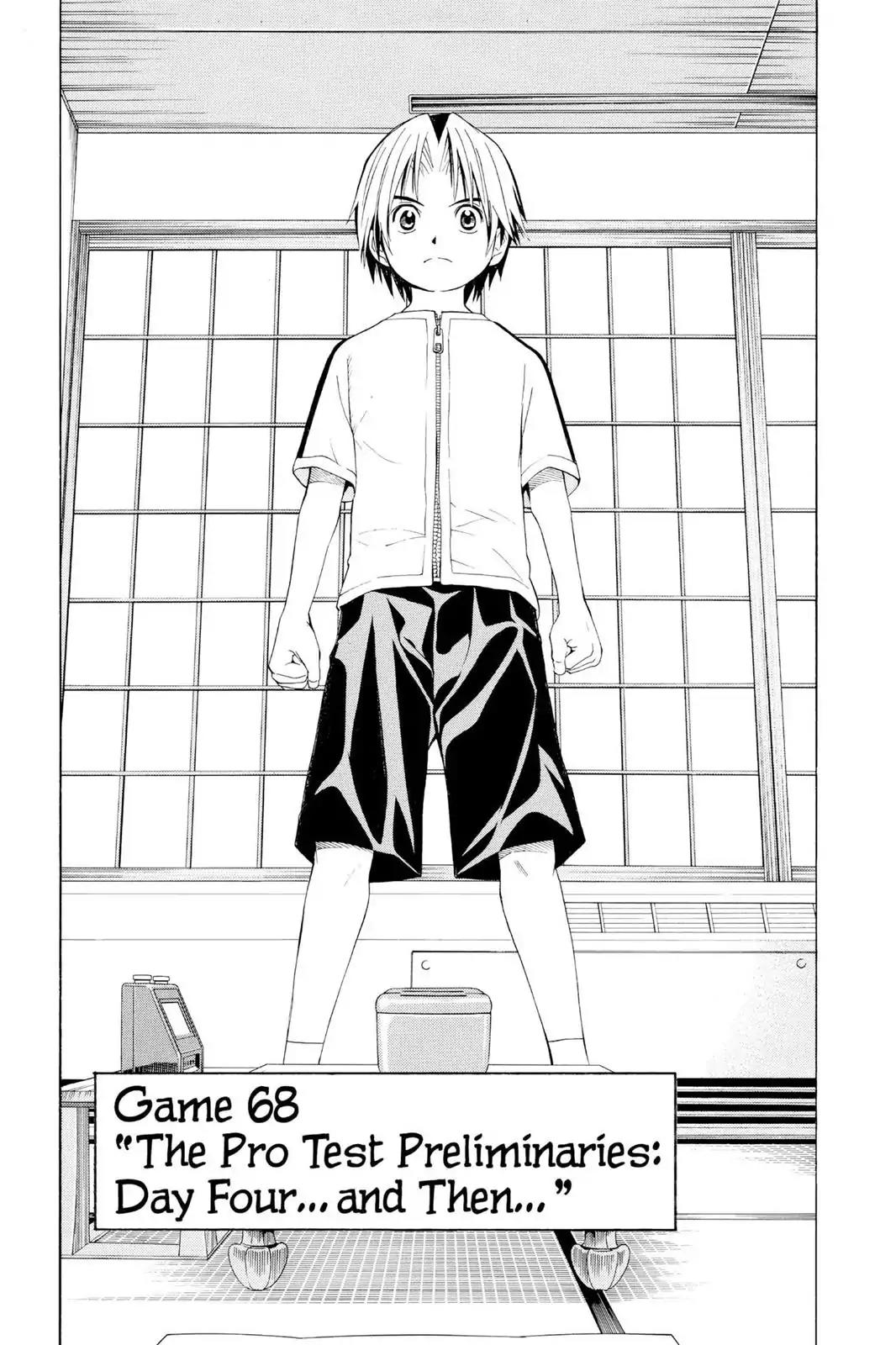 Hikaru no Go Chapter 68 page 1 - Chapter 68: The Pro Test Preliminaries: Day Four...and Then...