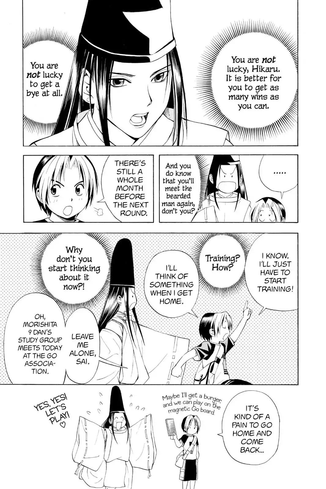 Hikaru no Go Chapter 68 page 11 - Chapter 68: The Pro Test Preliminaries: Day Four...and Then...